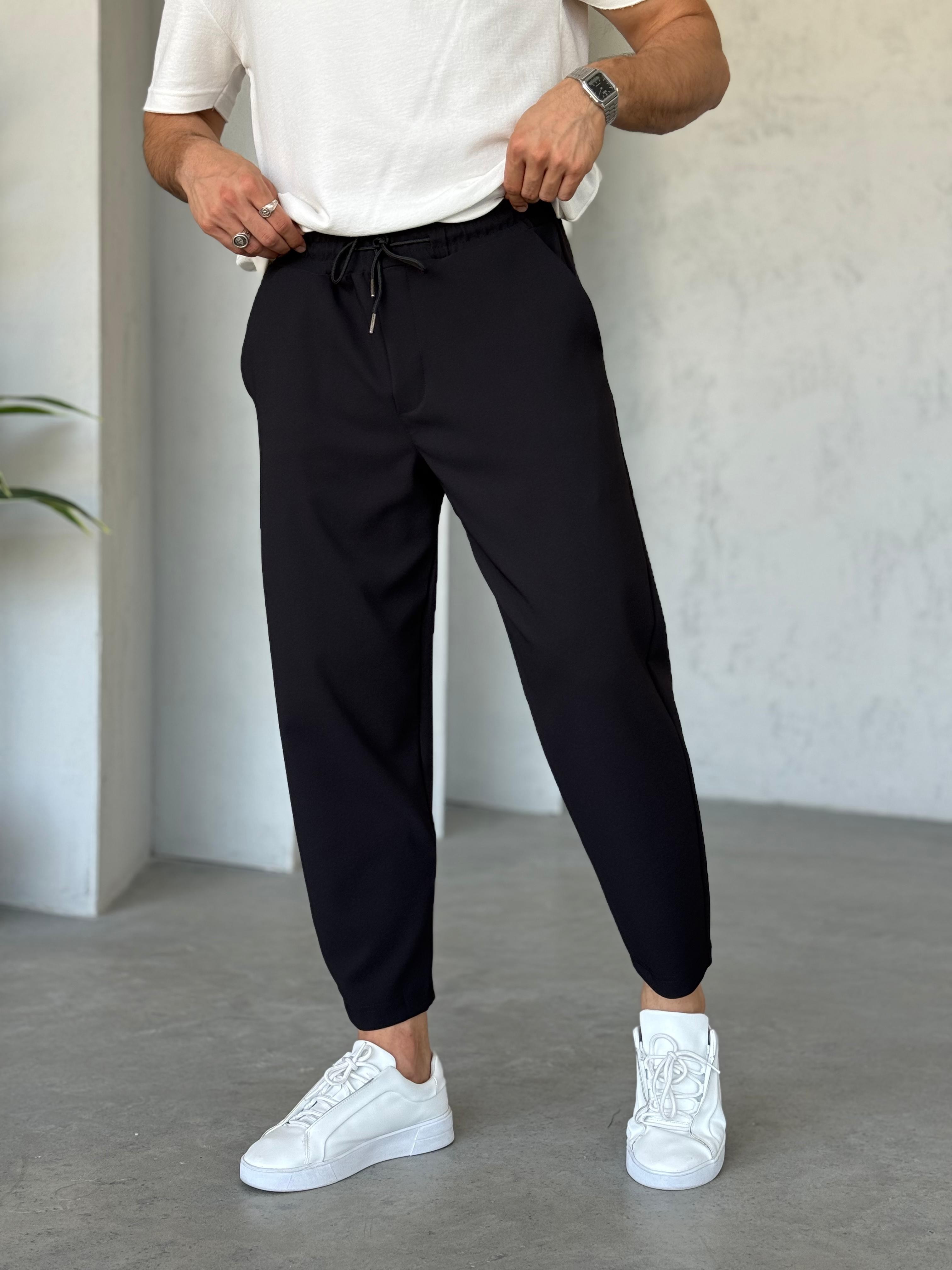 KM1336 Boyfriend Jogger Pantolon Siyah