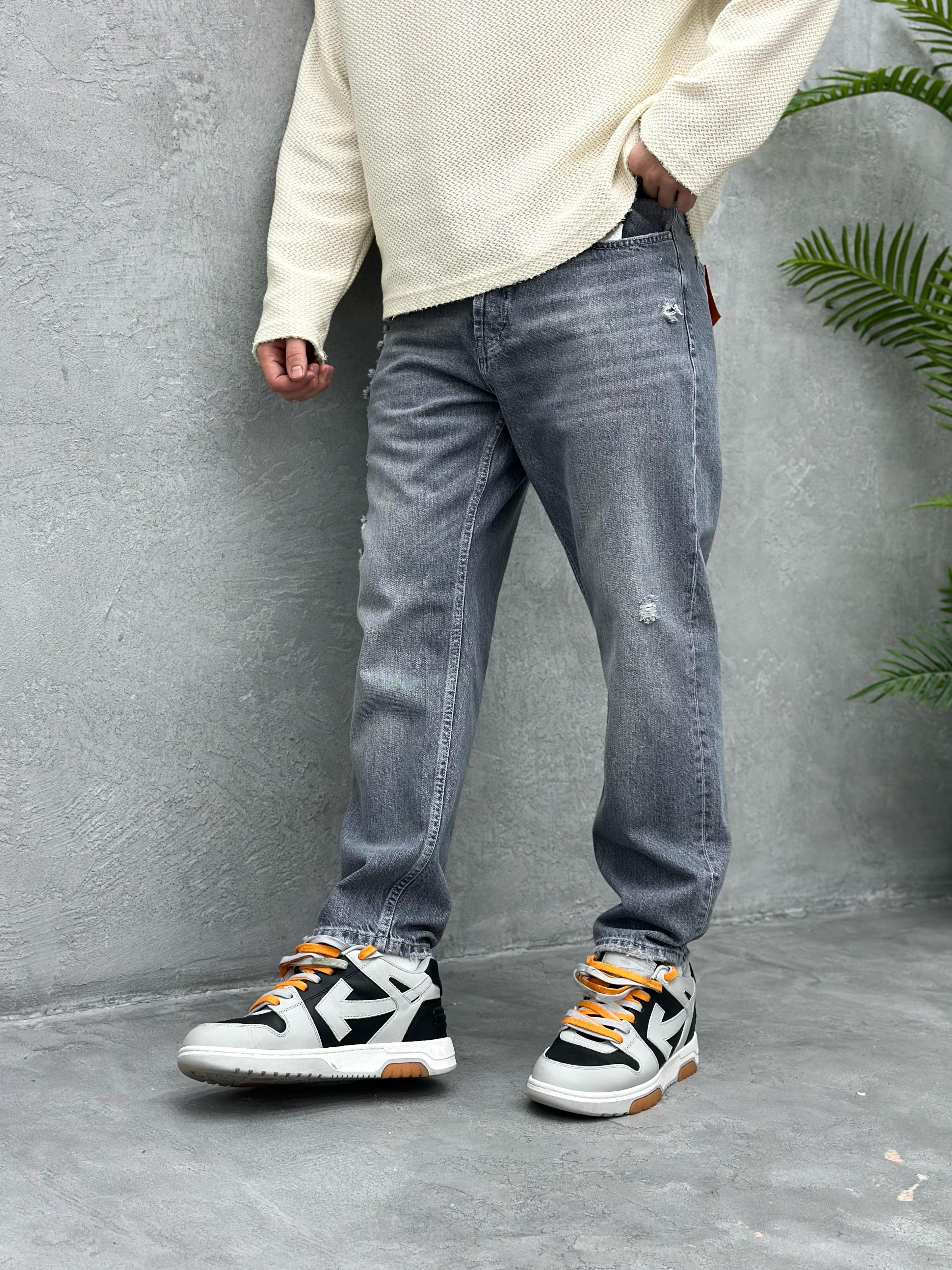 P509 YIRTIK DETAYLI BOYFRIEND PANTOLON