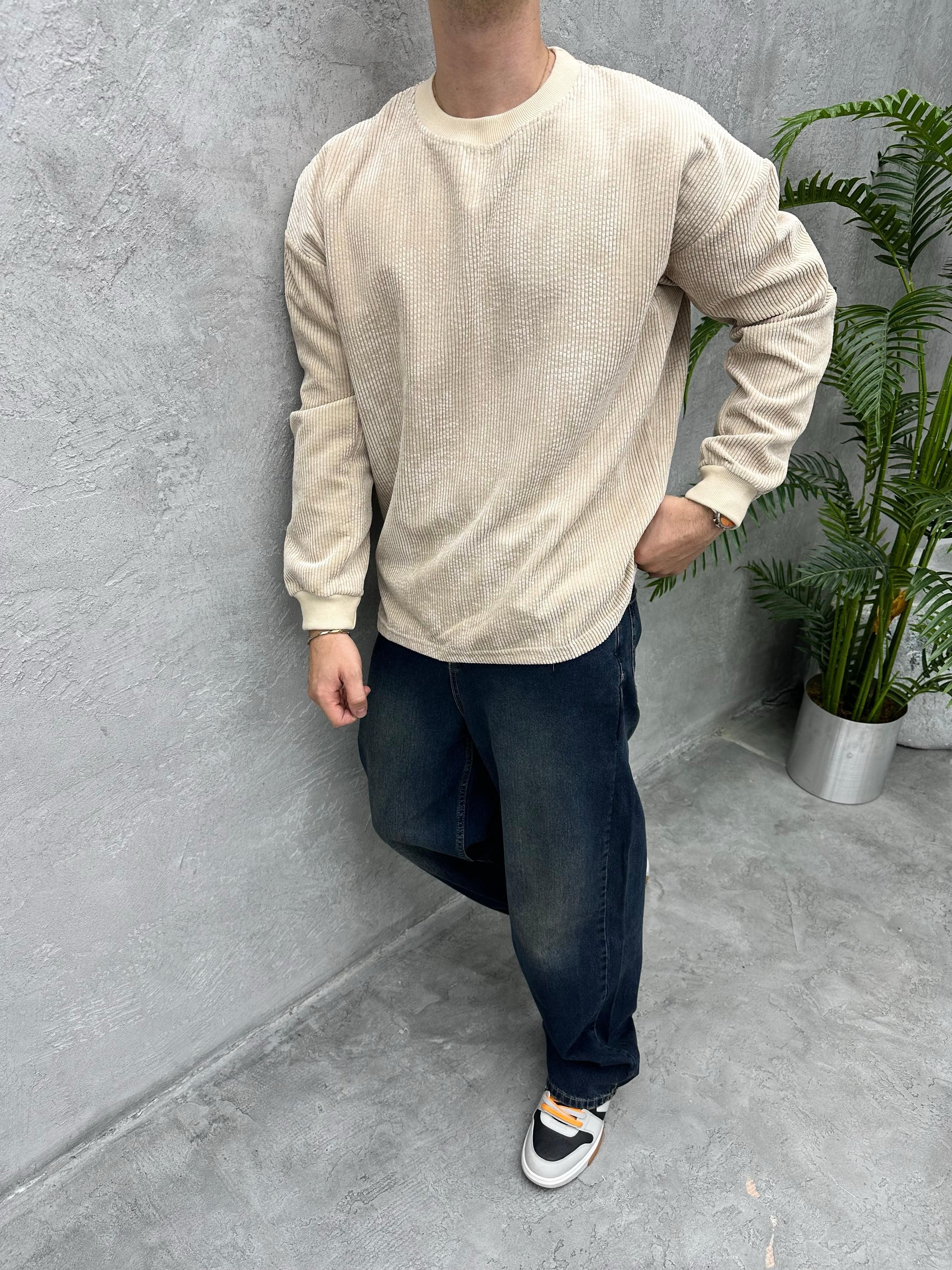 TR1043 KADİFE KUMAŞ SWEATSHİRT