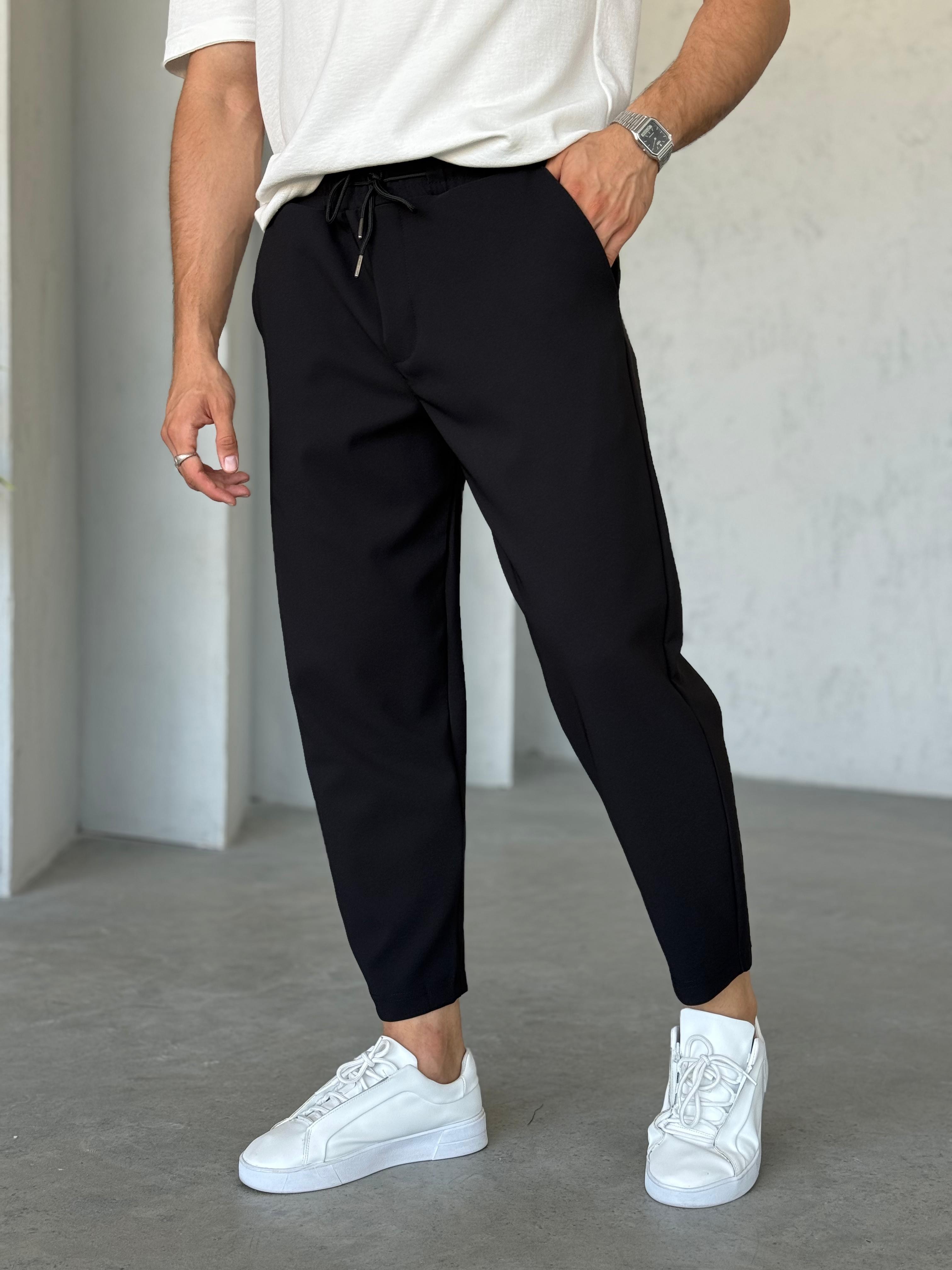 KM1336 Boyfriend Jogger Pantolon Siyah