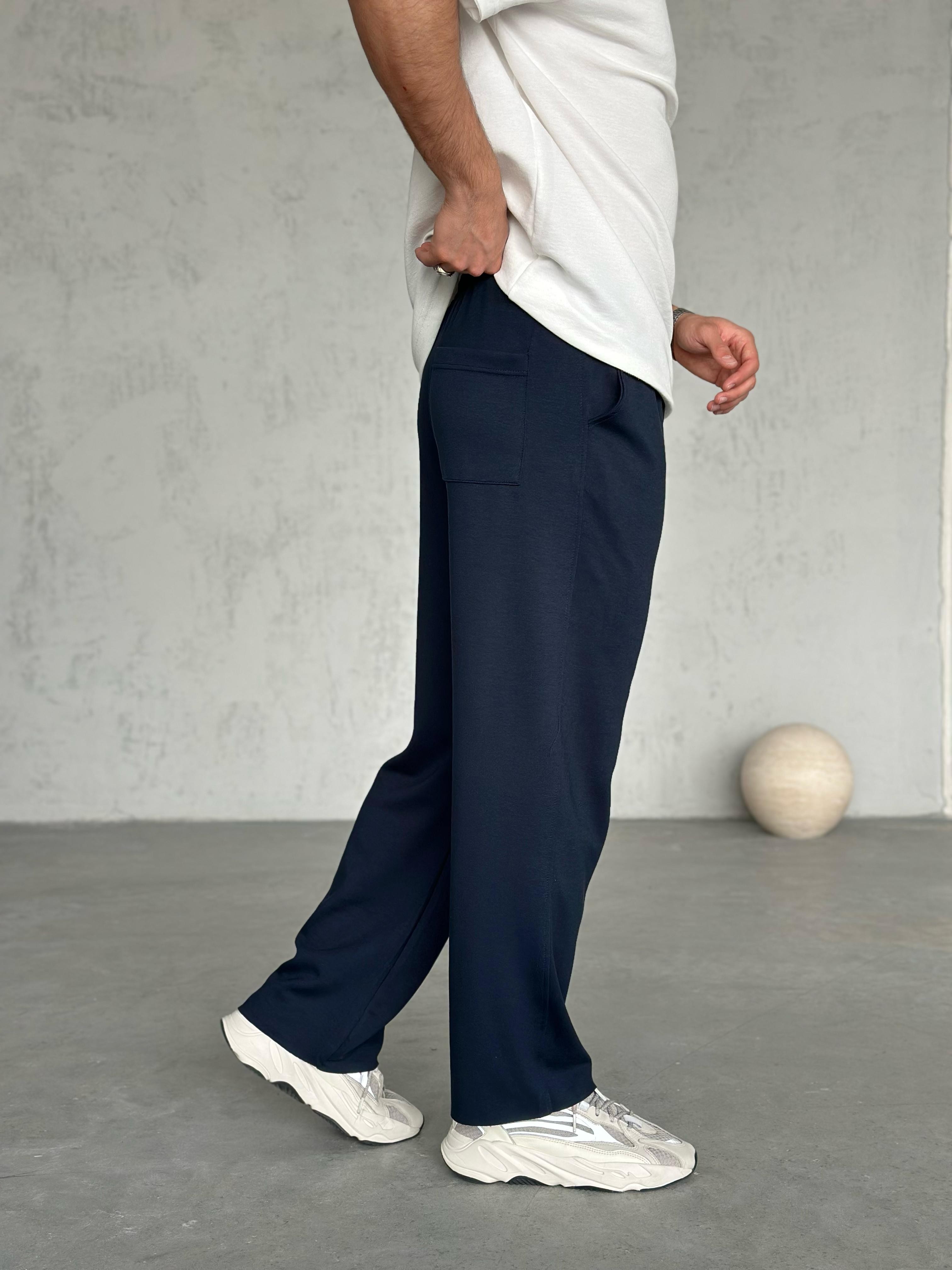 KM1921 Modal Kumaş Jogger Pantolon Lacivert