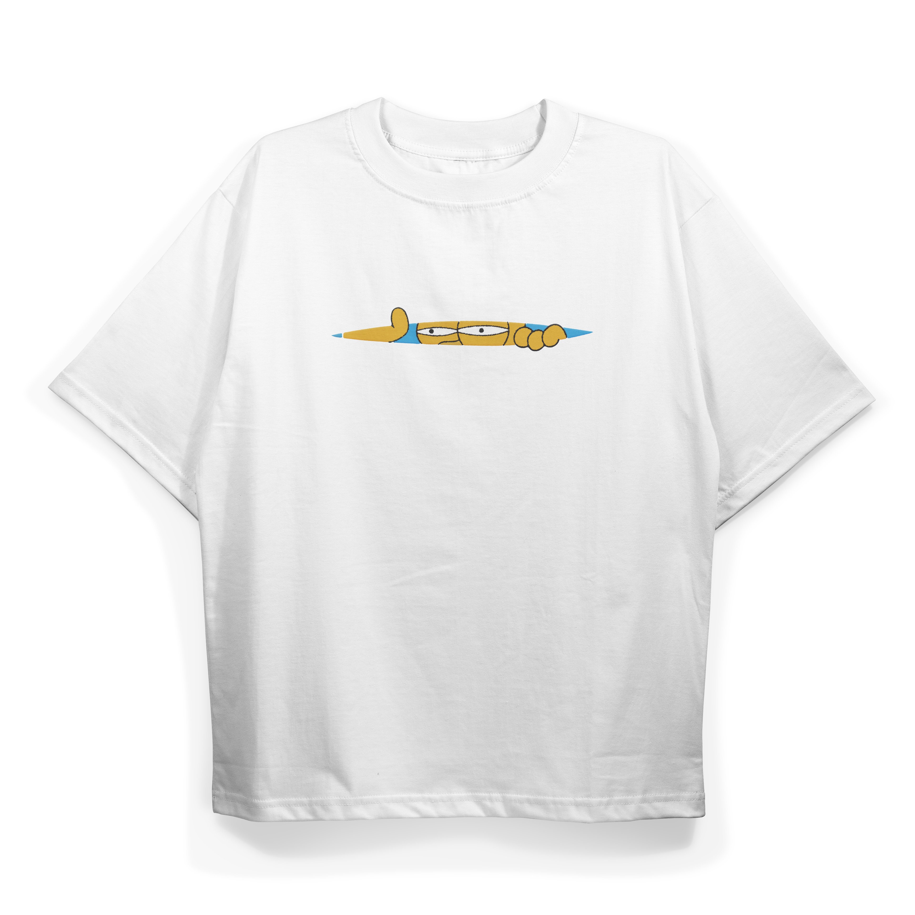 T2040 Simp Baskılı Oversize Tshirt