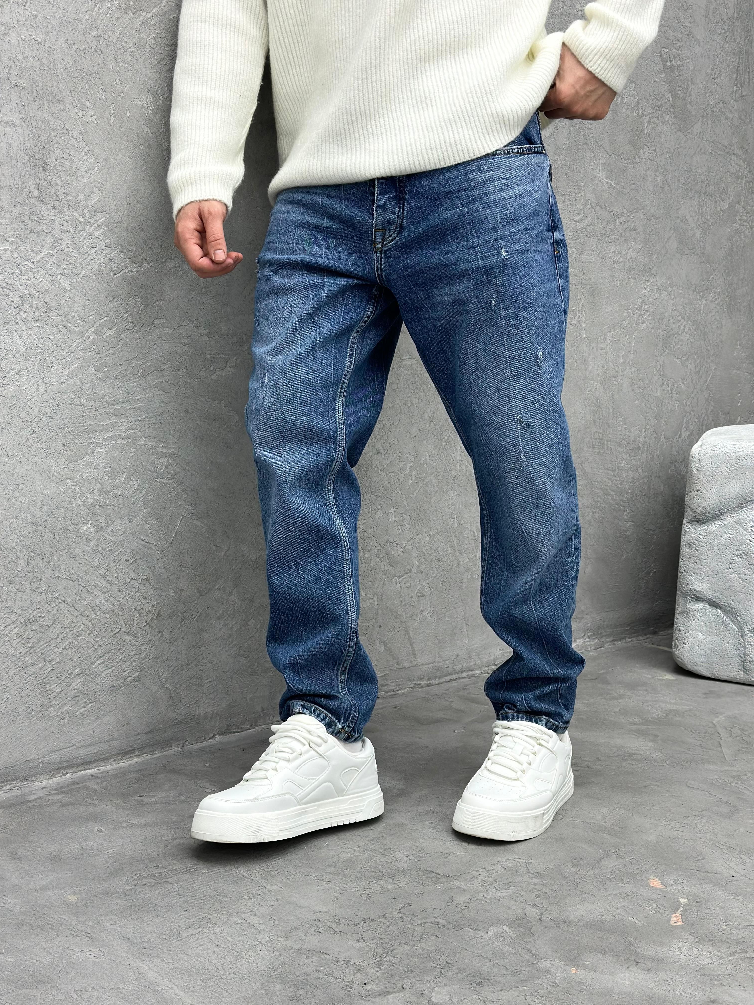 P518 Yikamali Mavi Detayli Boyfriend Pantolon - R