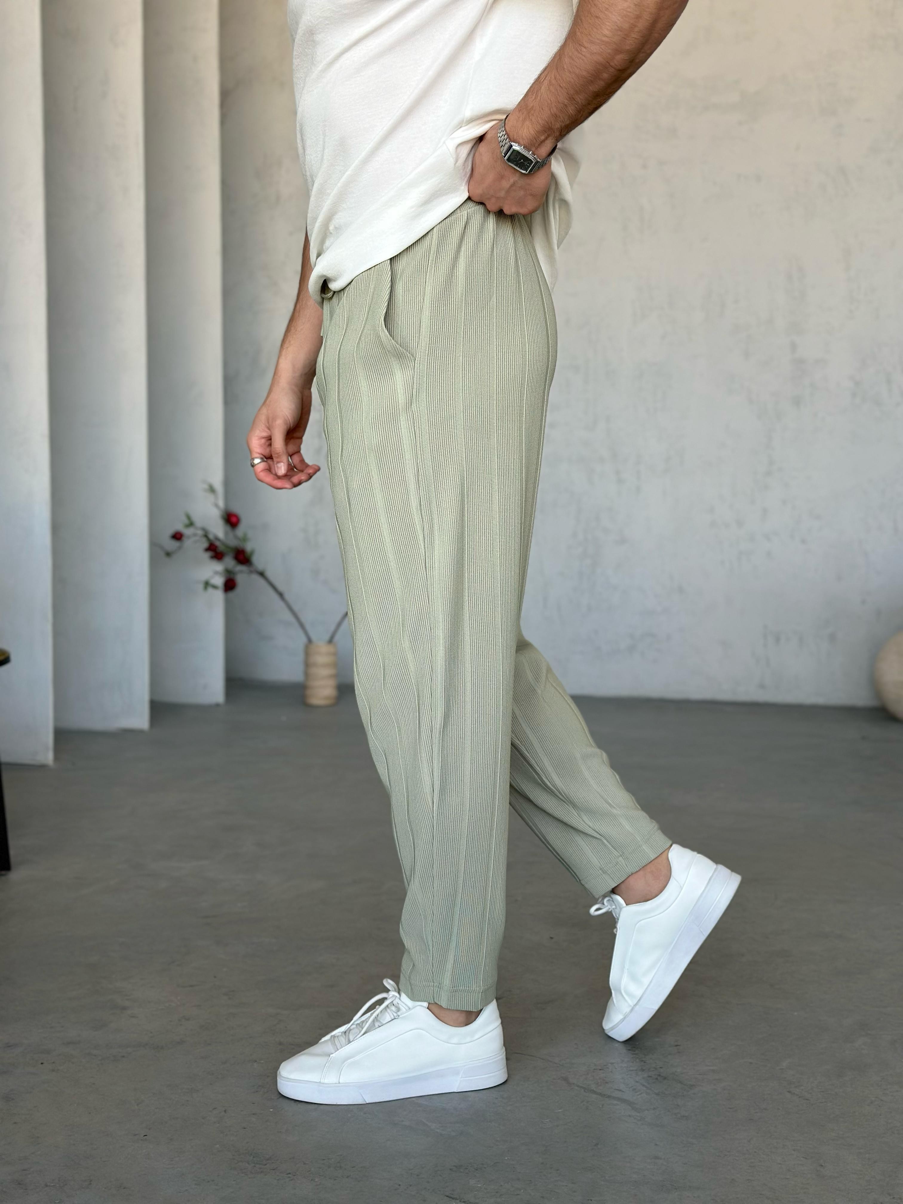 KM3602 Havuç Kesim Fitilli Jogger Çağla