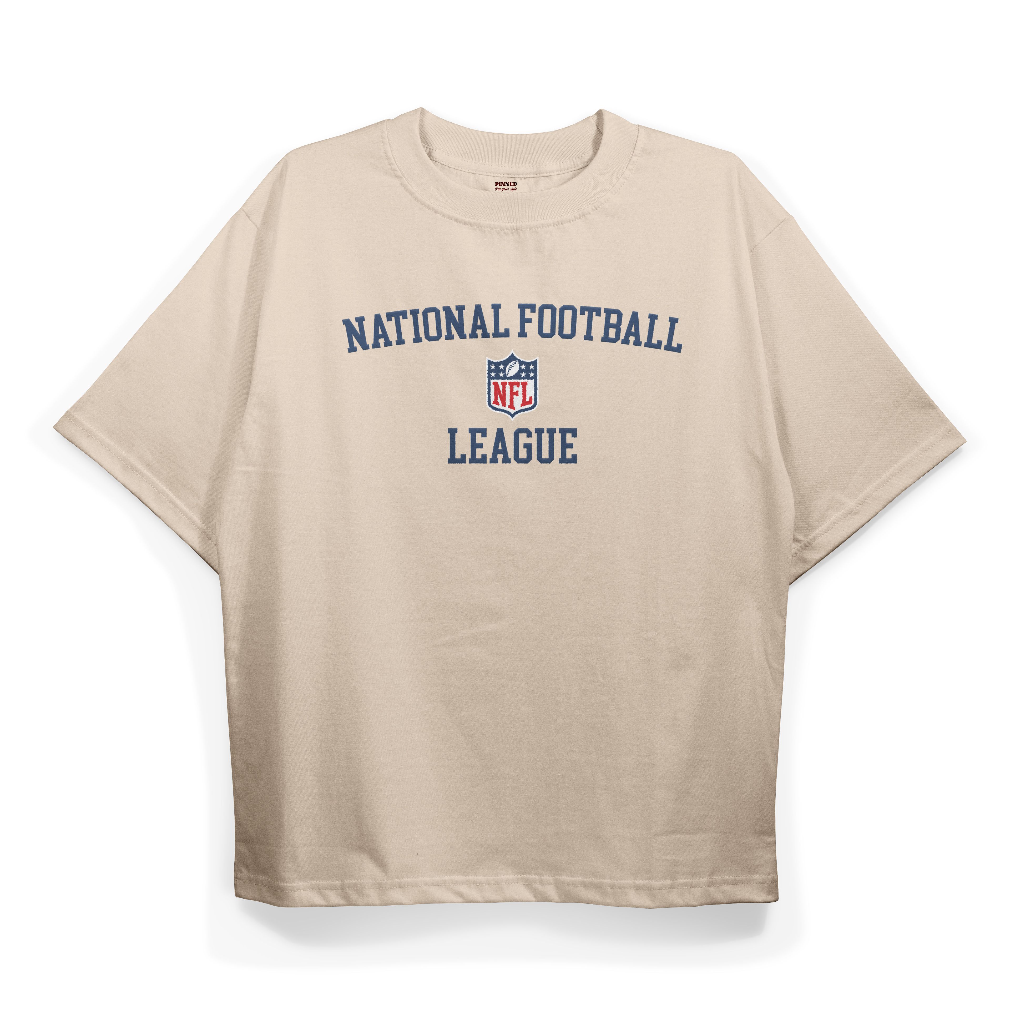 T2042 NFL Baskılı Oversize Tshirt