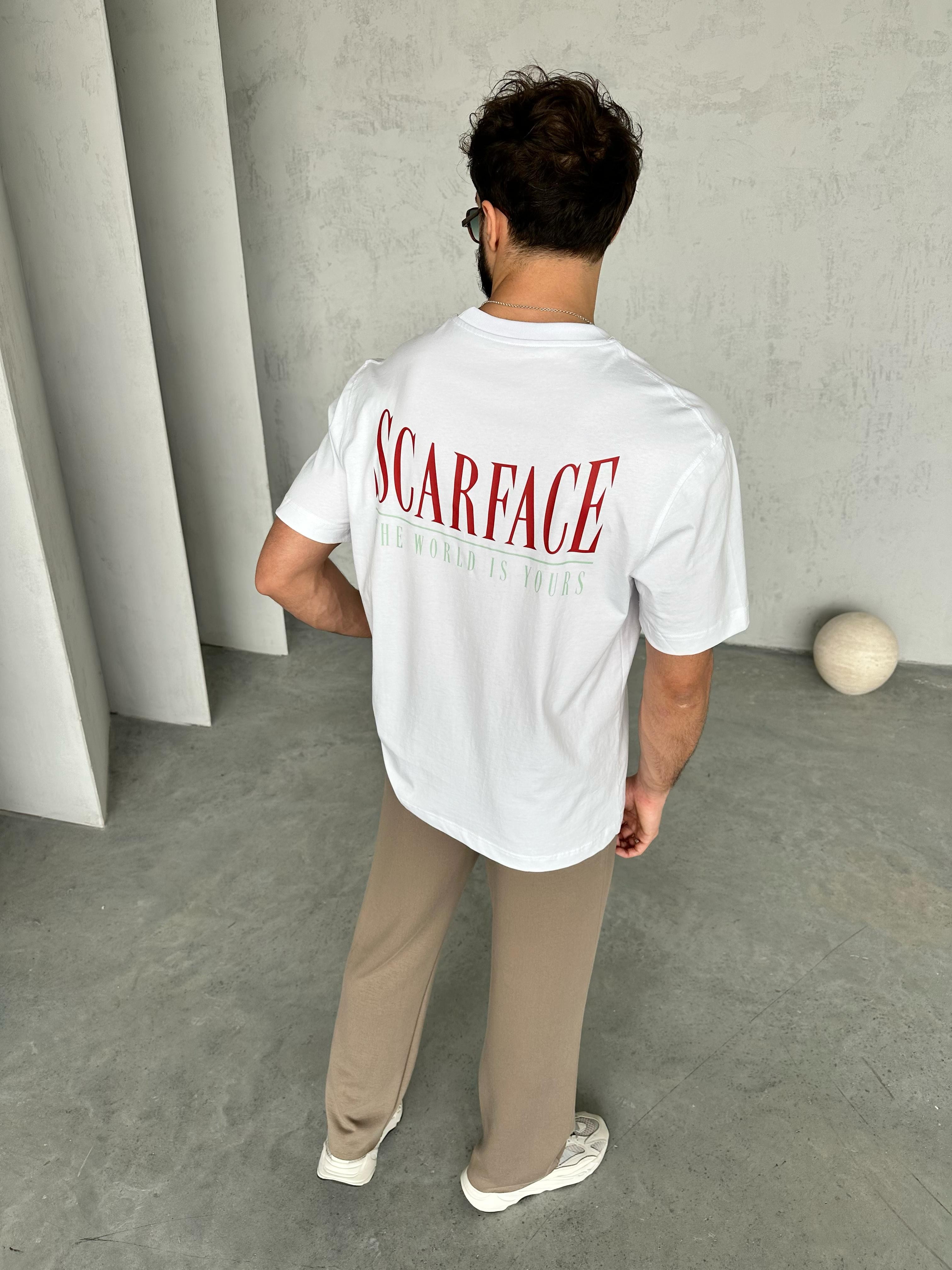 T1996 Scarface T-shirt Beyaz