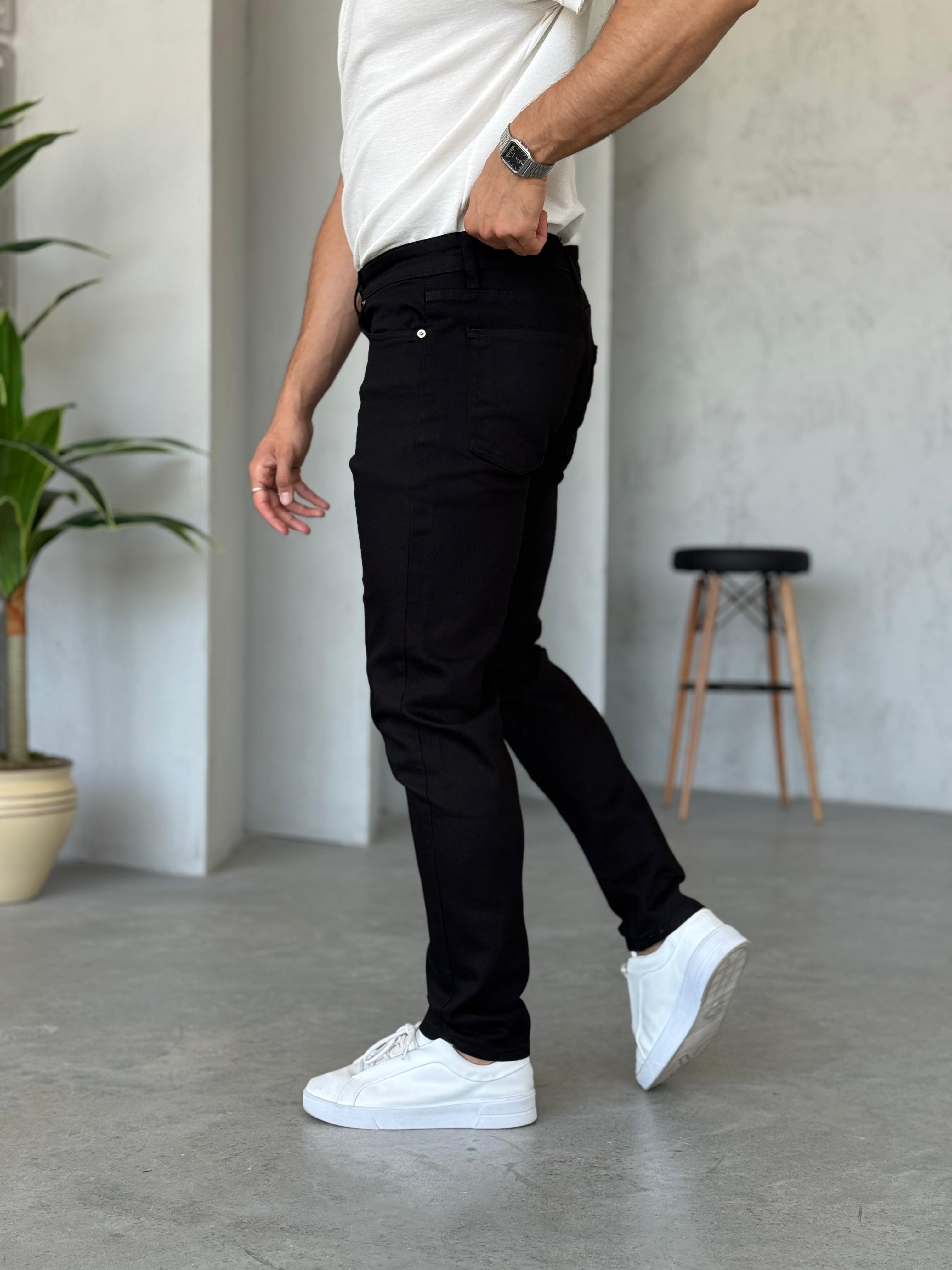 P600 Regular Fit Siyah Pantolon
