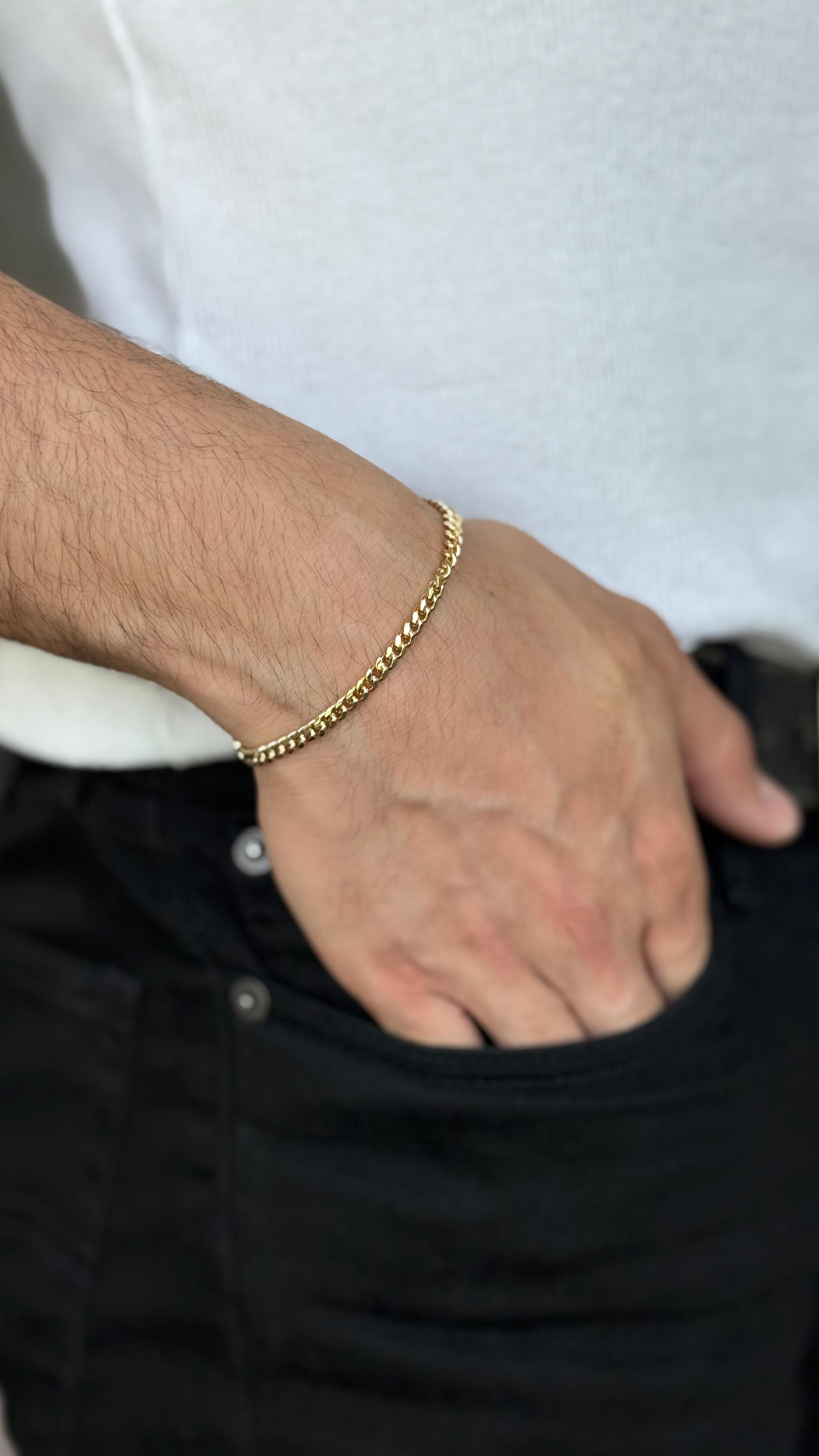 AK200 Gold Çelik Bileklik