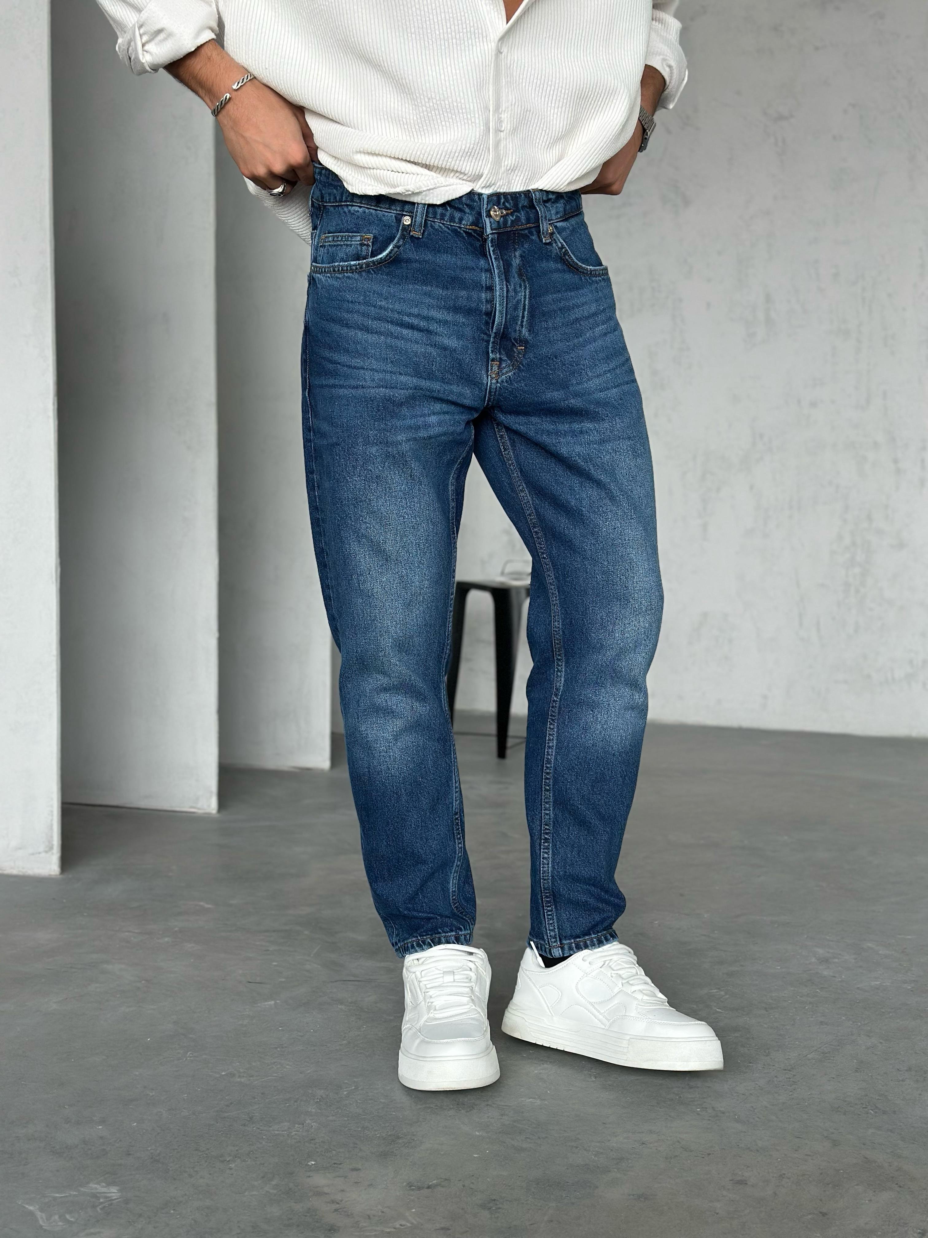 P521 MAVİ BASIC BOYFRIEND PANTOLON