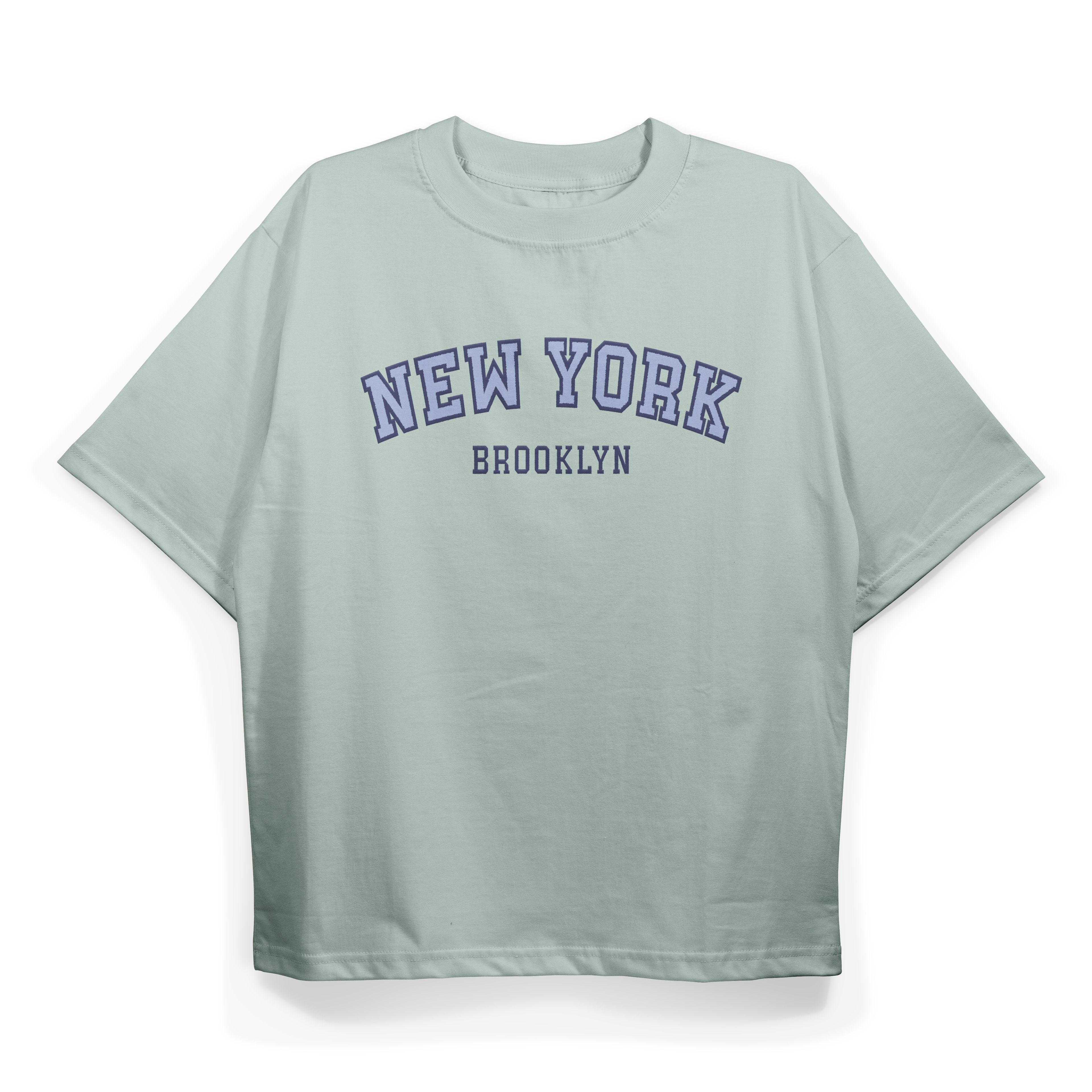 T2039 Newyork Baskılı Oversize Tshirt