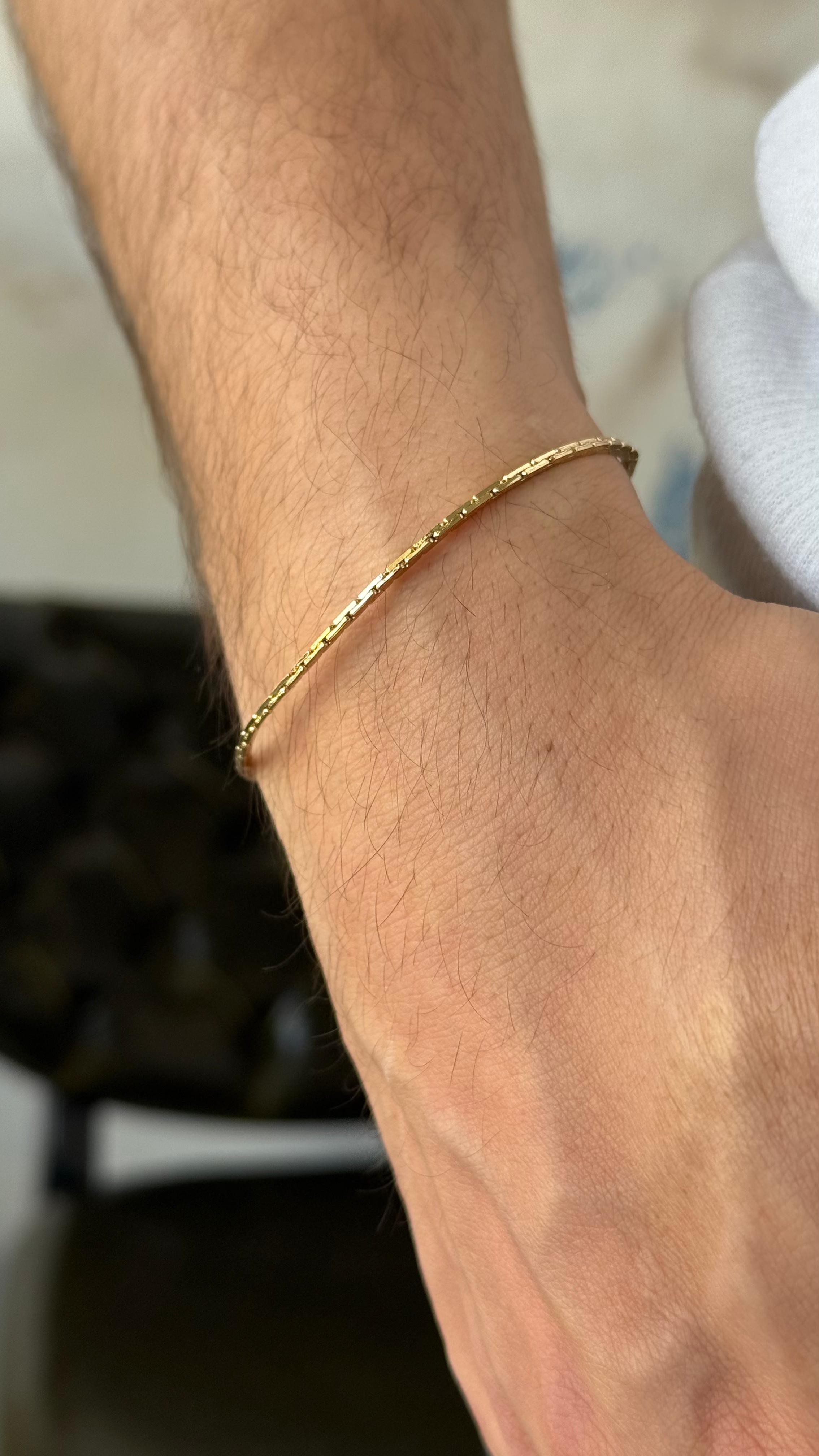 AK201 Gold Çelik Bileklik