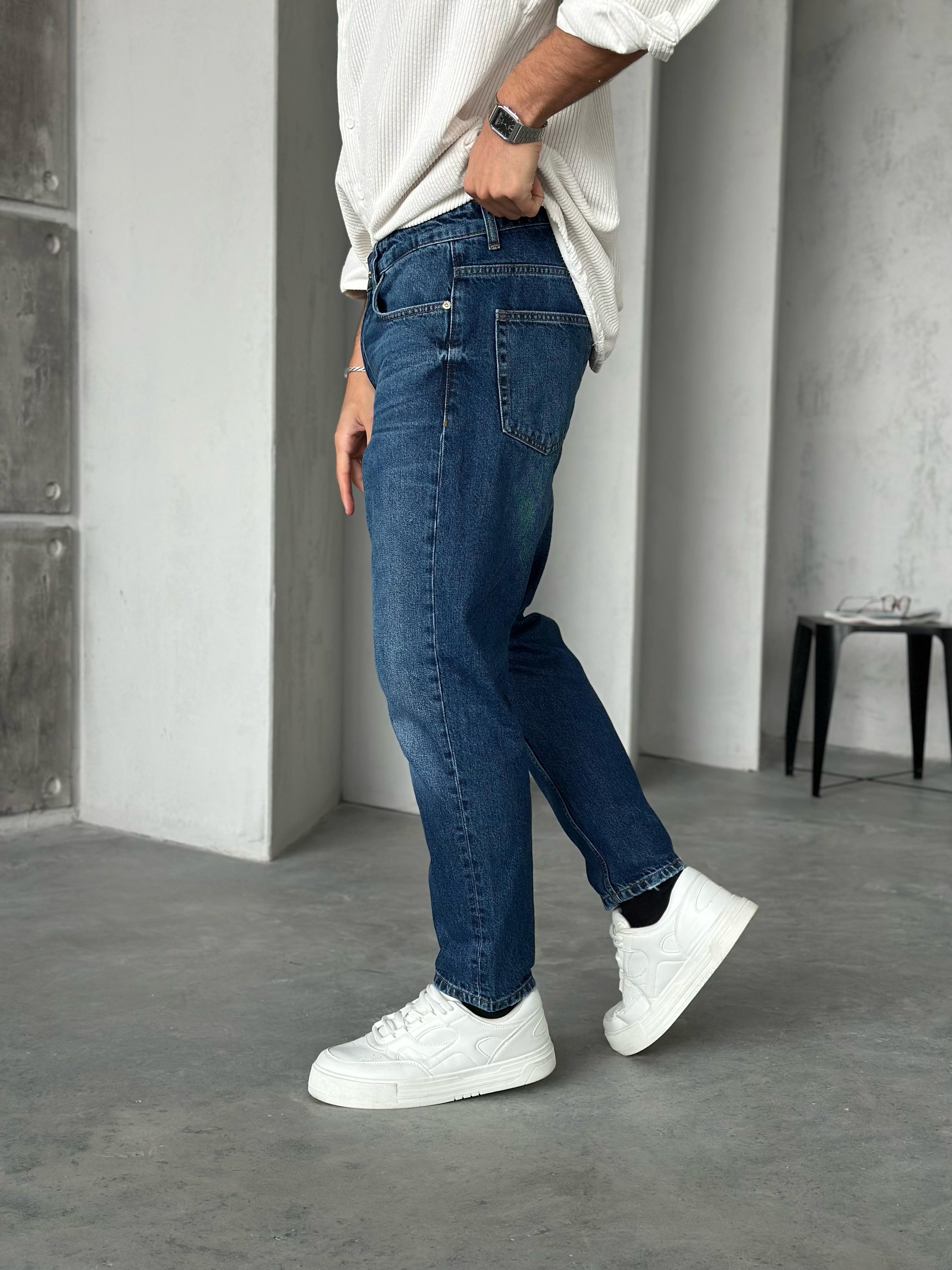 P521 MAVİ BASIC BOYFRIEND PANTOLON