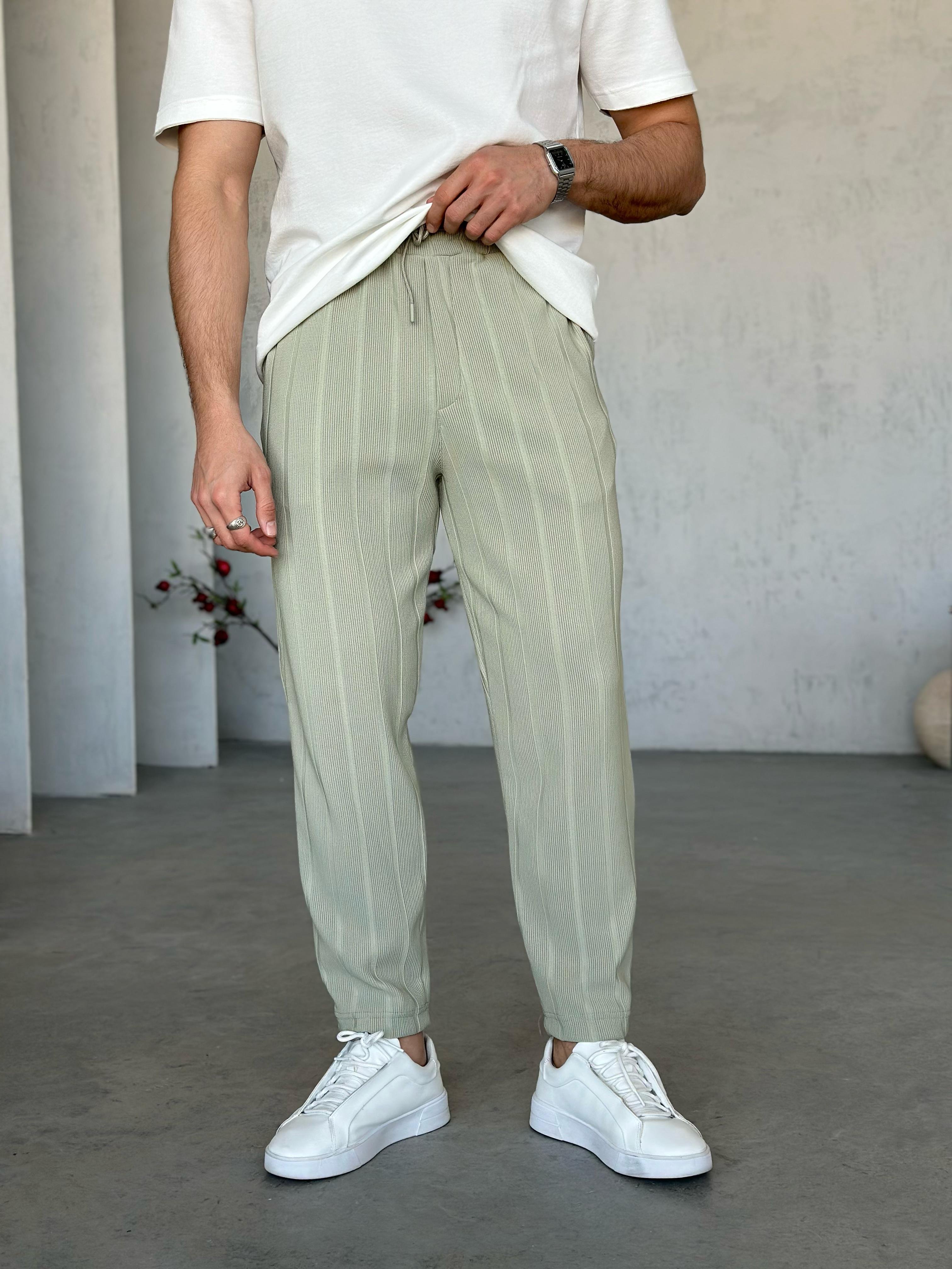 KM3602 Havuç Kesim Fitilli Jogger Çağla