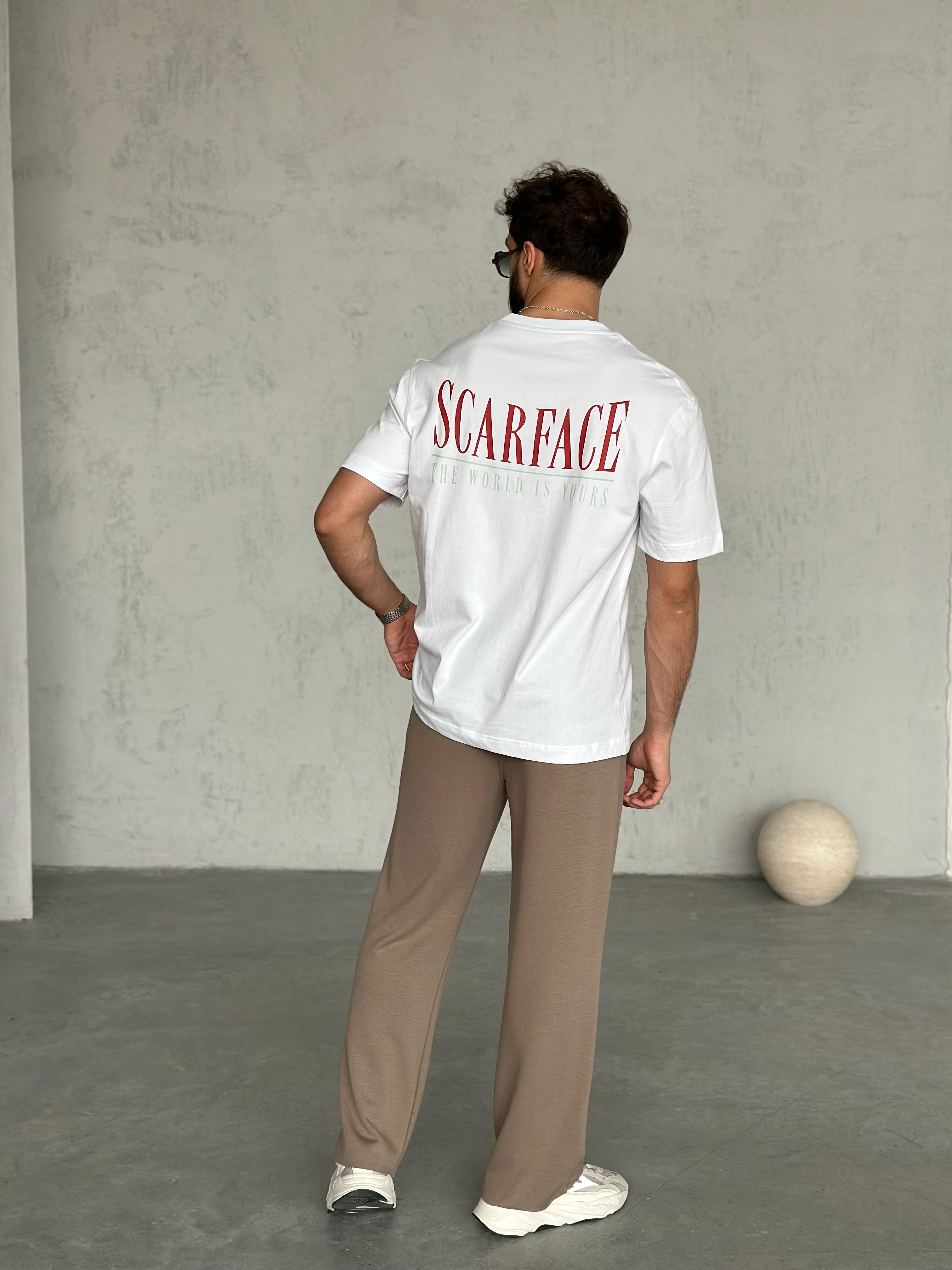 T1996 Scarface T-shirt Beyaz