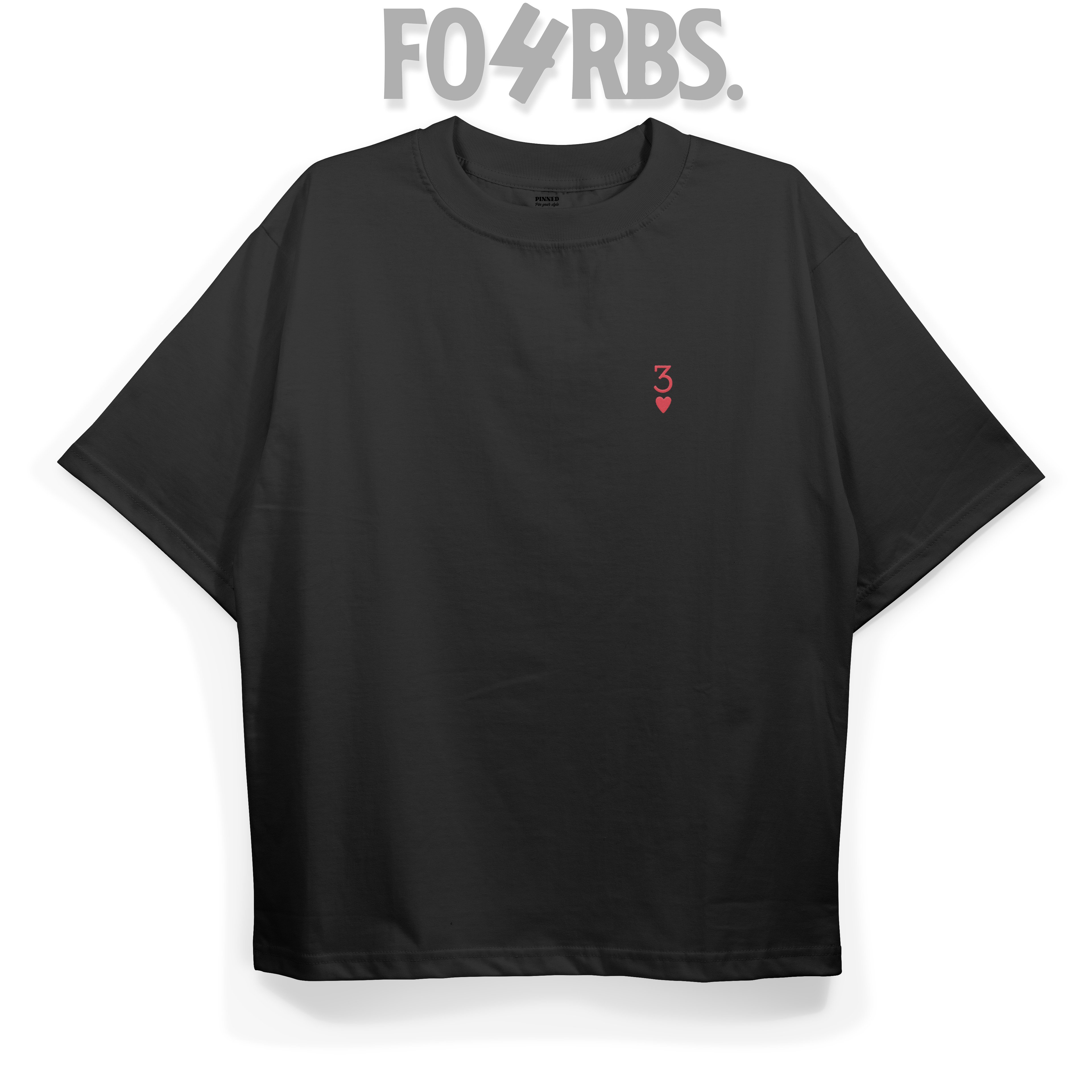 T2046 RoyalFlush Baskılı Oversize Tshirt
