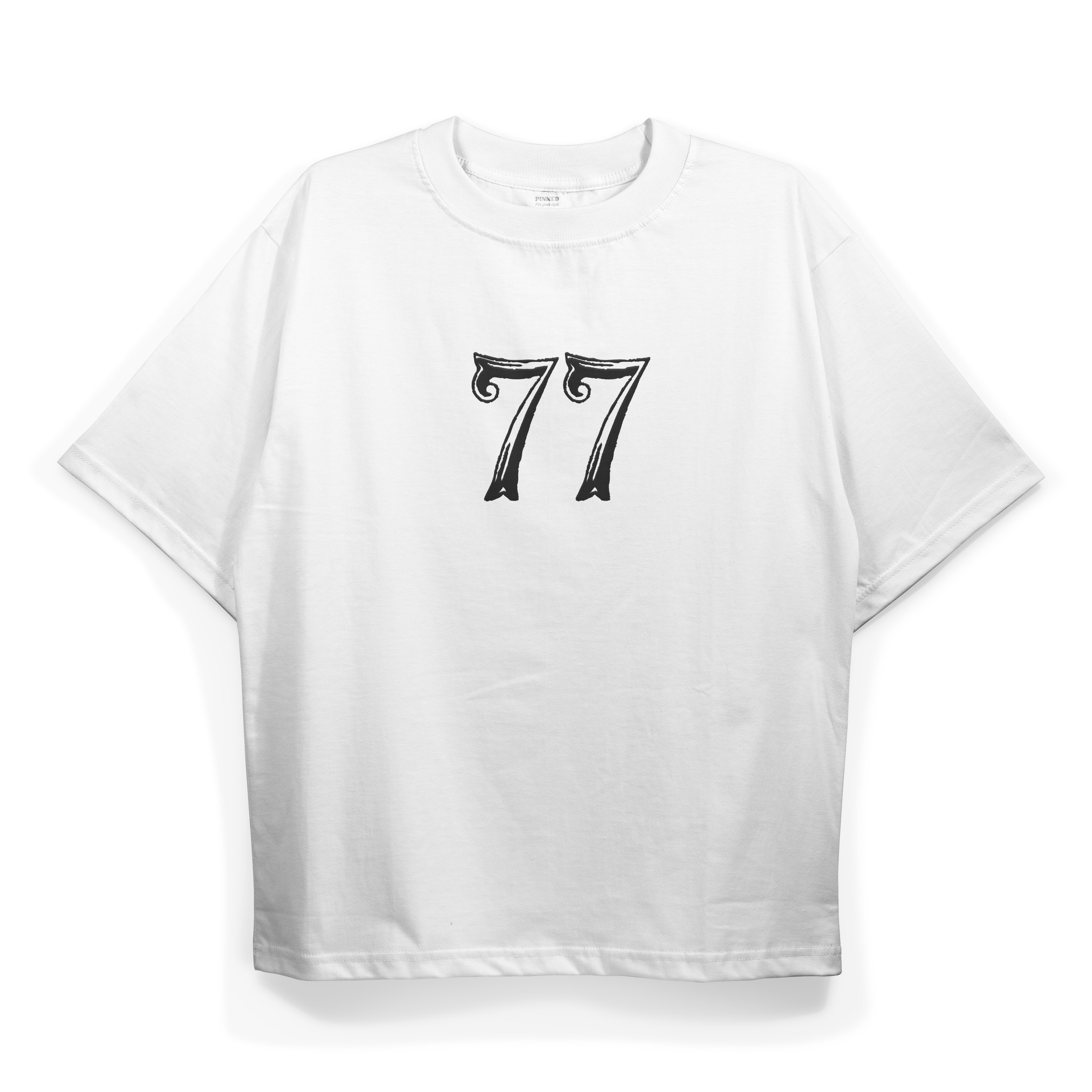 T2032 77 Baskılı Oversize Tshirt