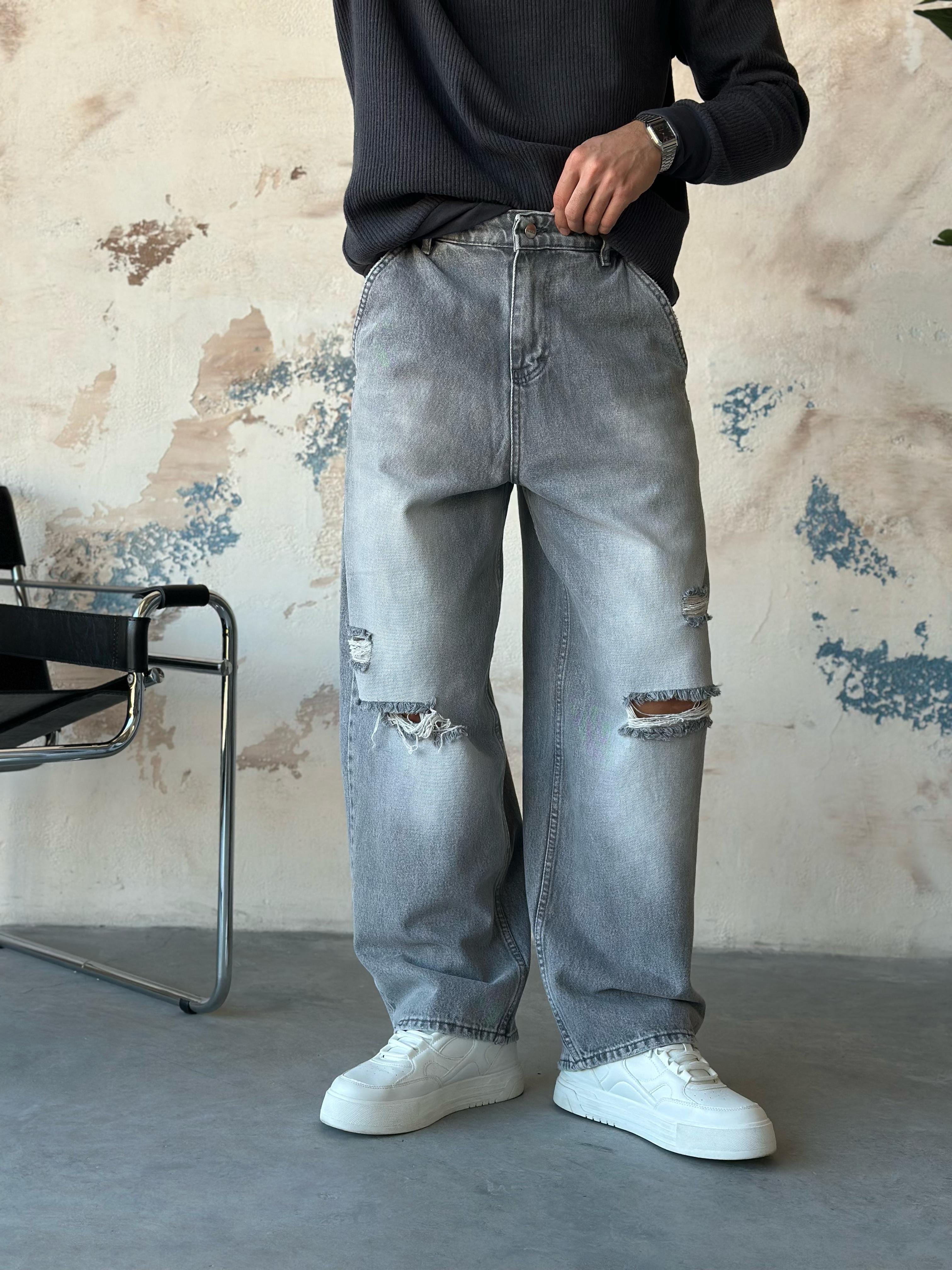 P513 YIKAMALI EKSTRA BOL BAGGY PANTOLON