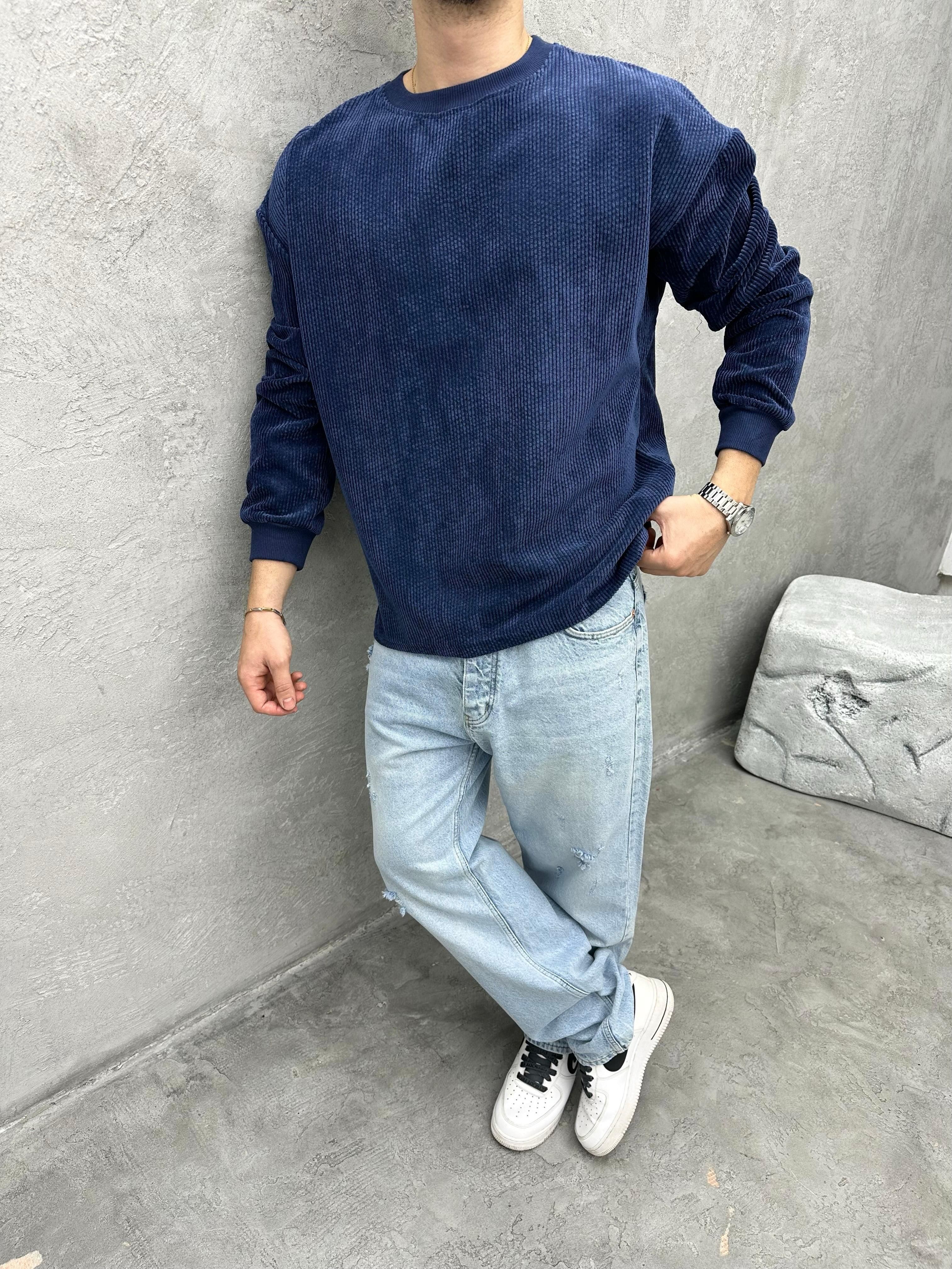TR1035 KADİFE KUMAŞ SWEATSHİRT