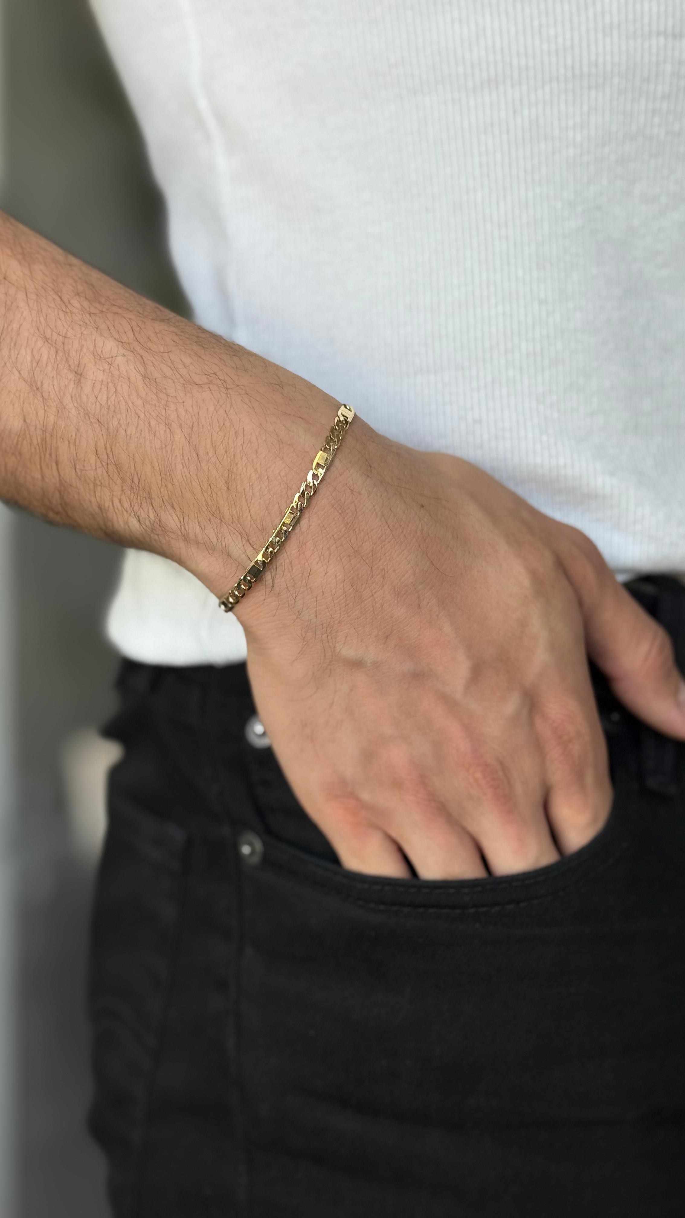 AK202 Gold Çelik Bileklik