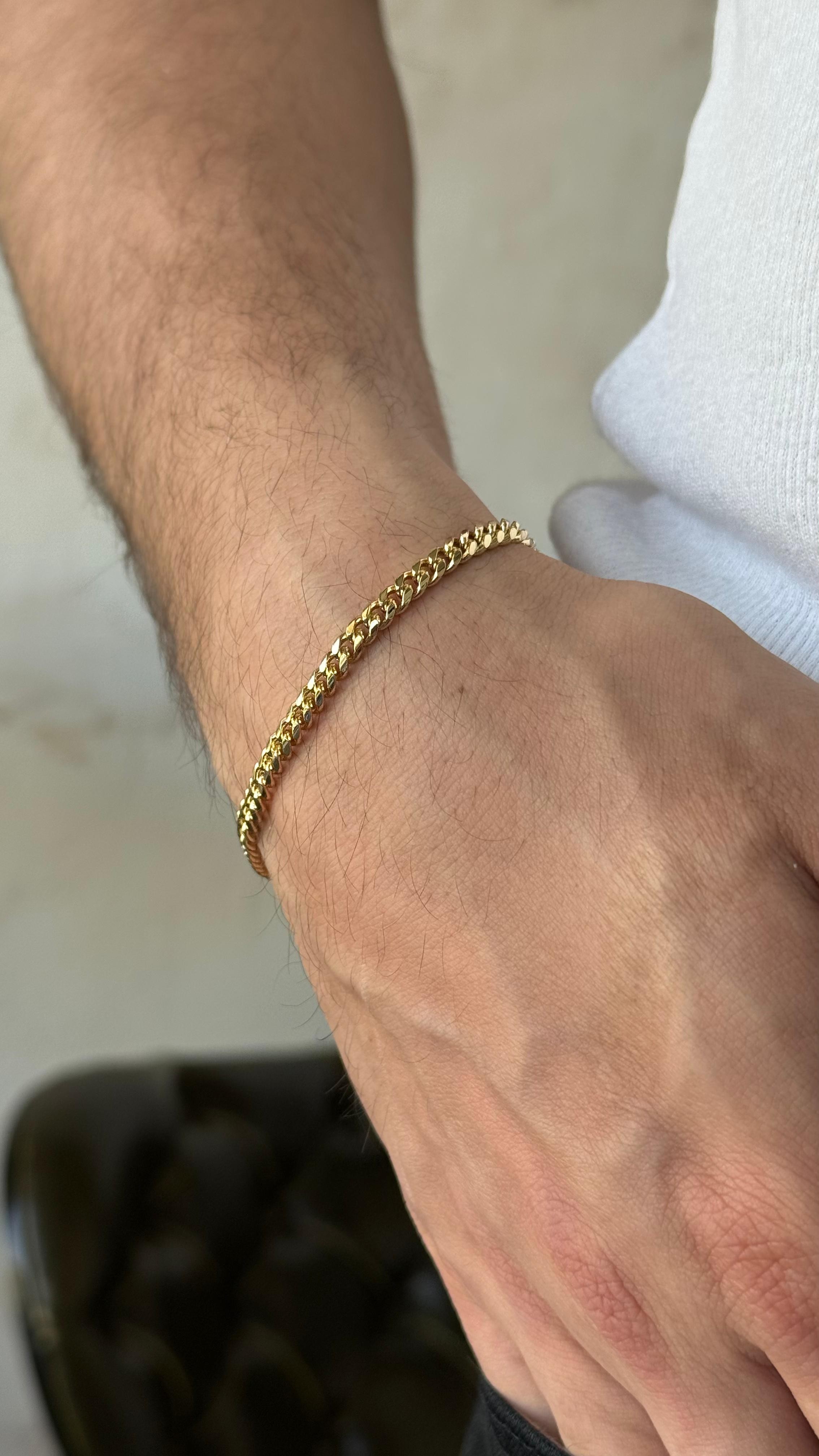 AK200 Gold Çelik Bileklik