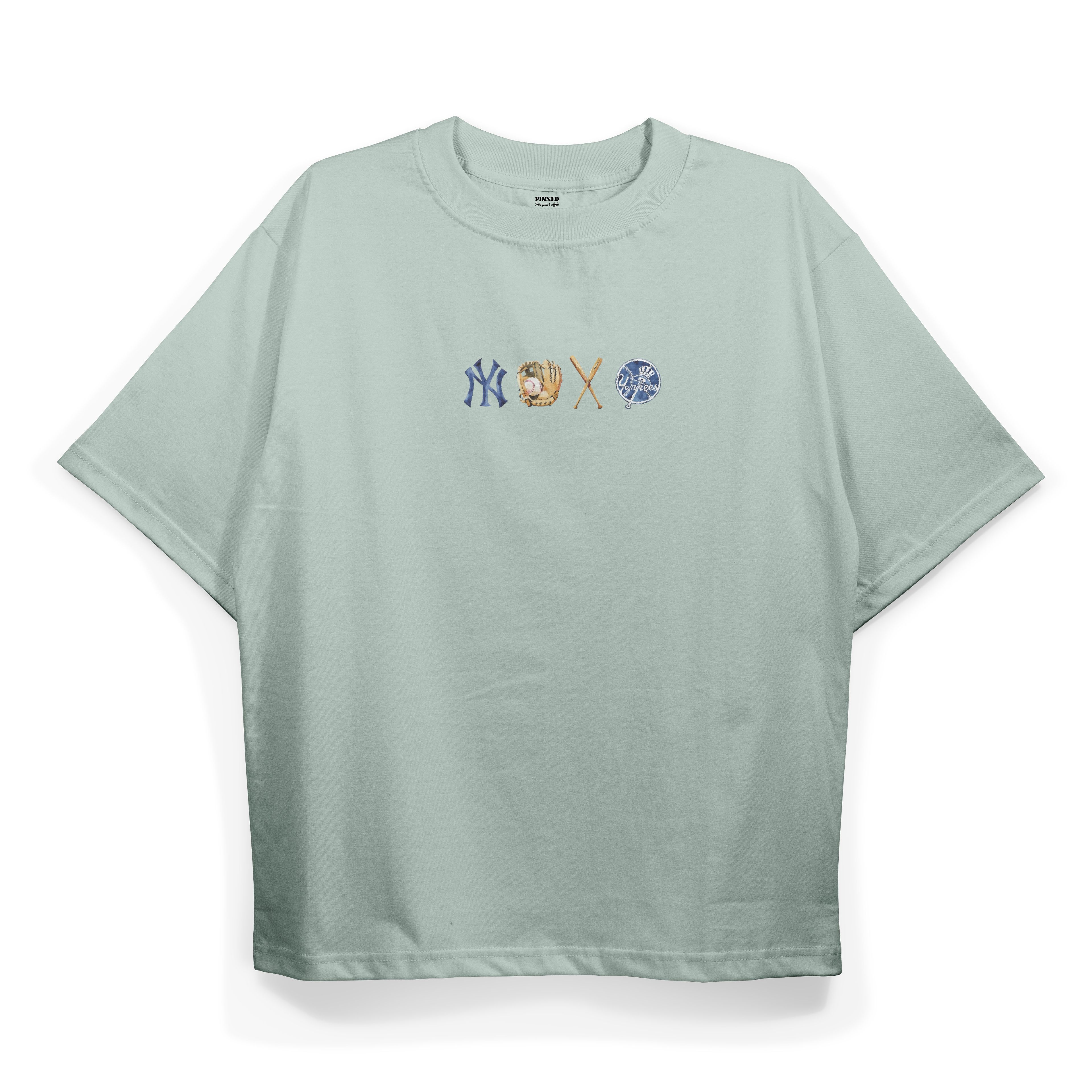 T2019 Ny Yankees Baskılı Oversize Tshirt