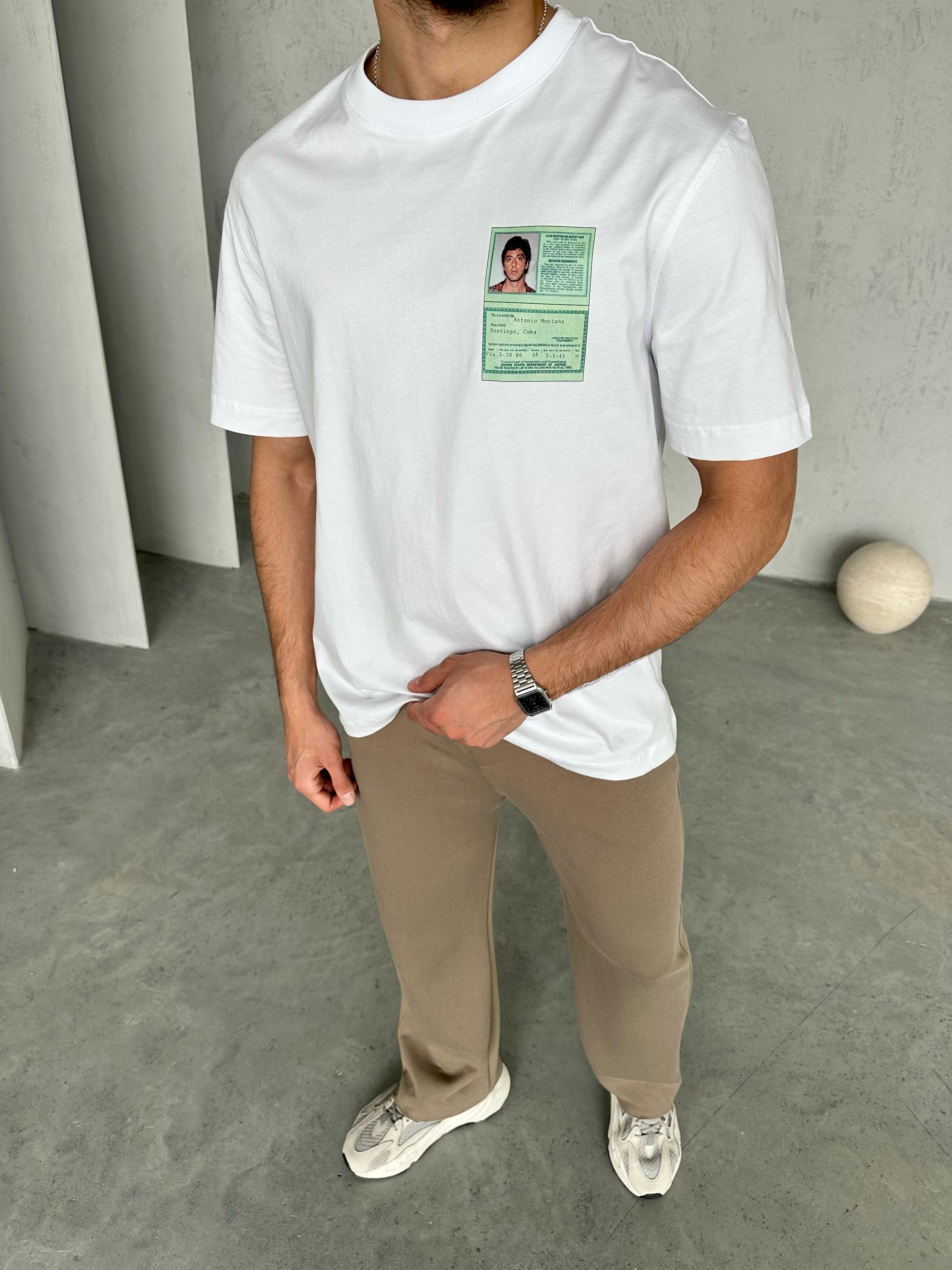 T1996 Scarface T-shirt Beyaz