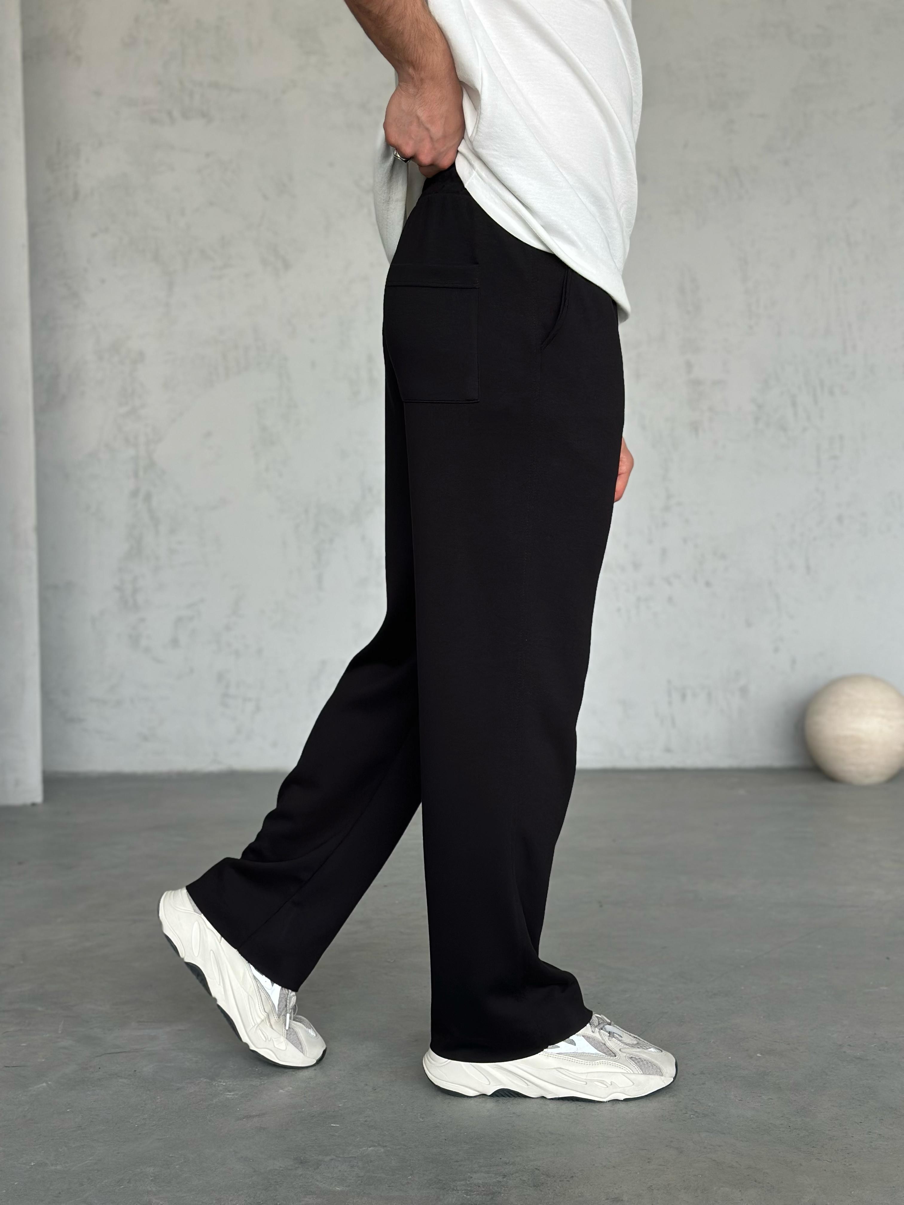 KM1919 Modal Kumaş Jogger Pantolon Siyah