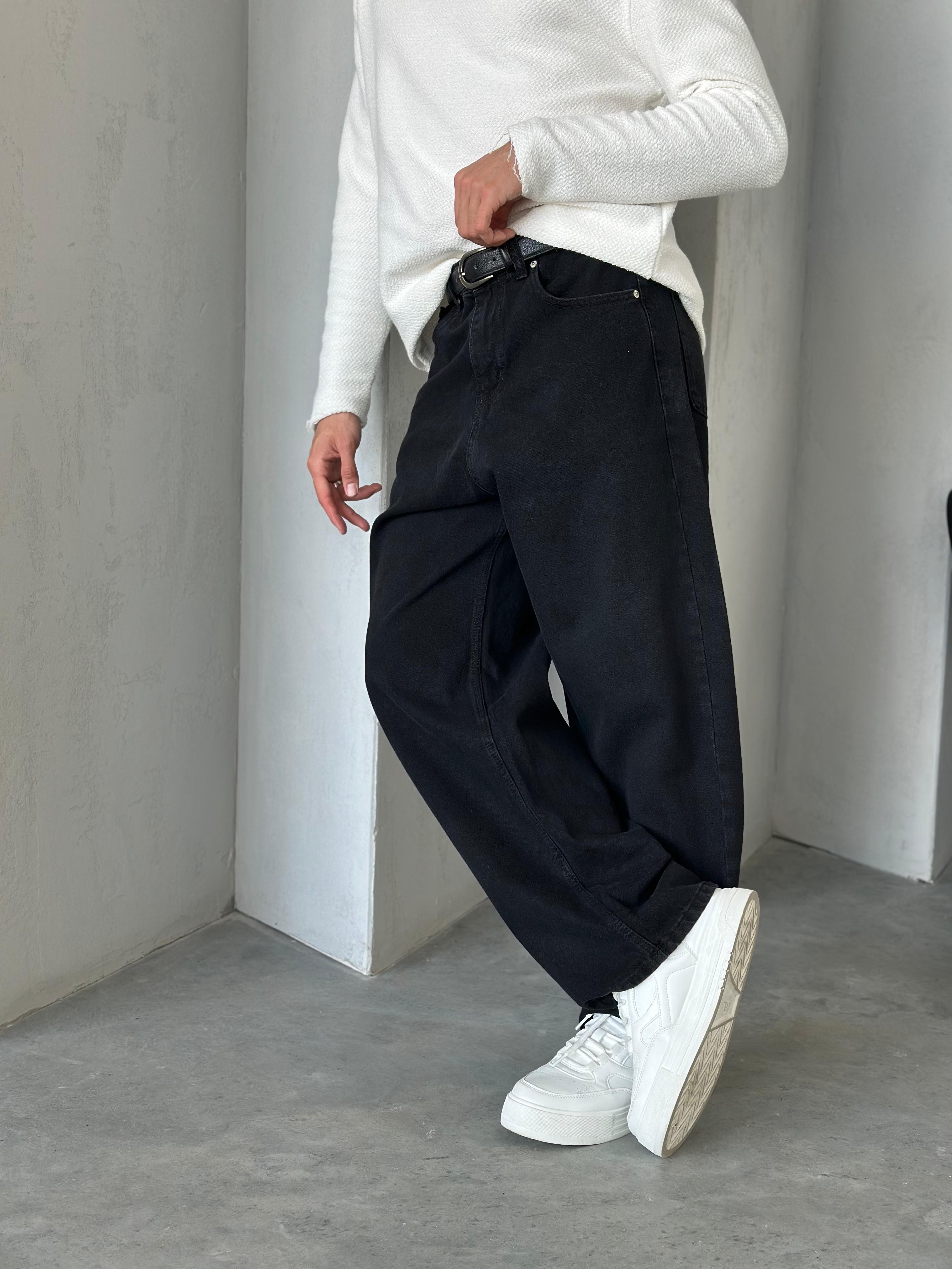 P531 Siyah Baggy Pantolon - W
