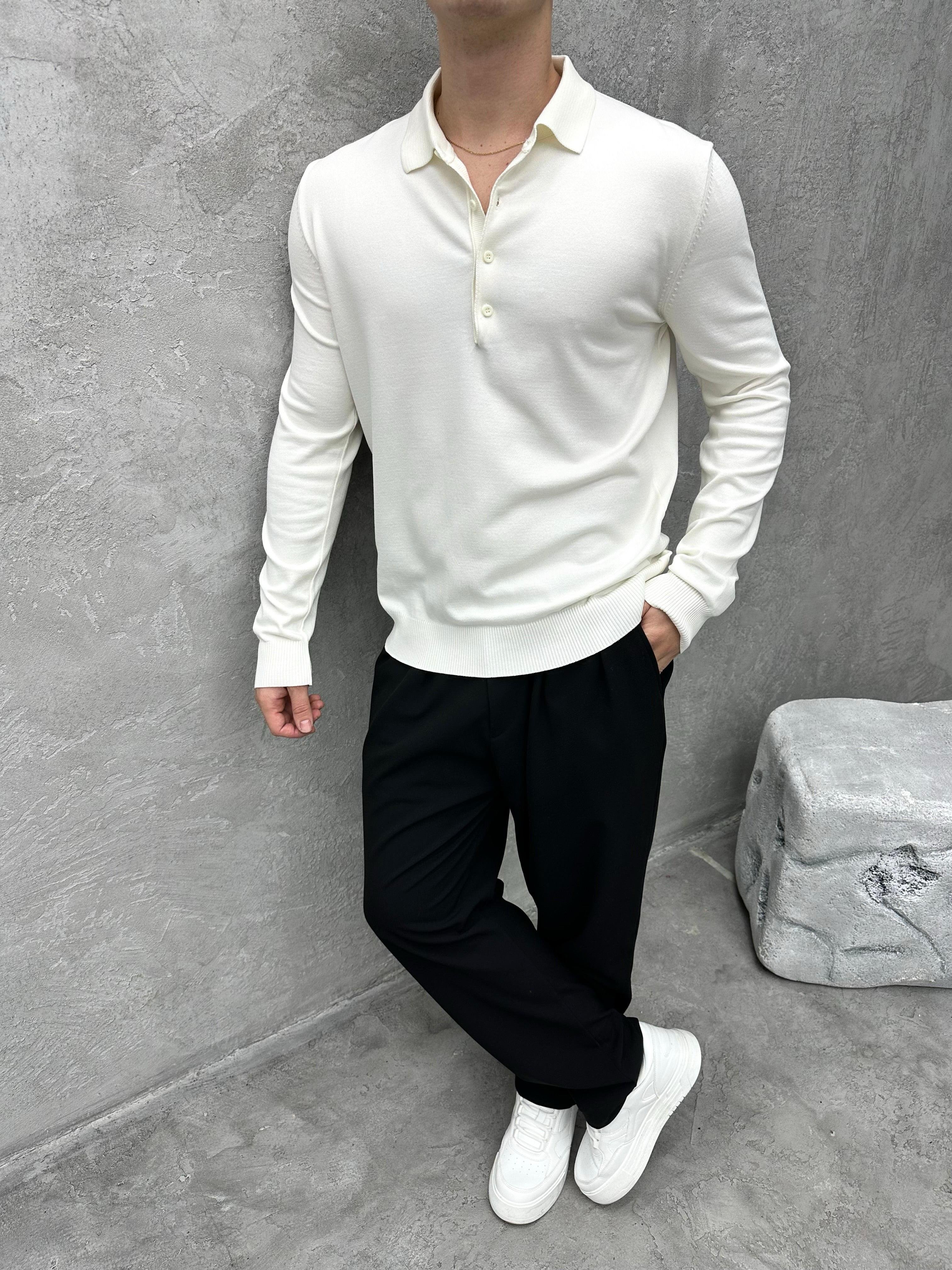 TR1024 OVERSIZE POLO YAKA TRİKO