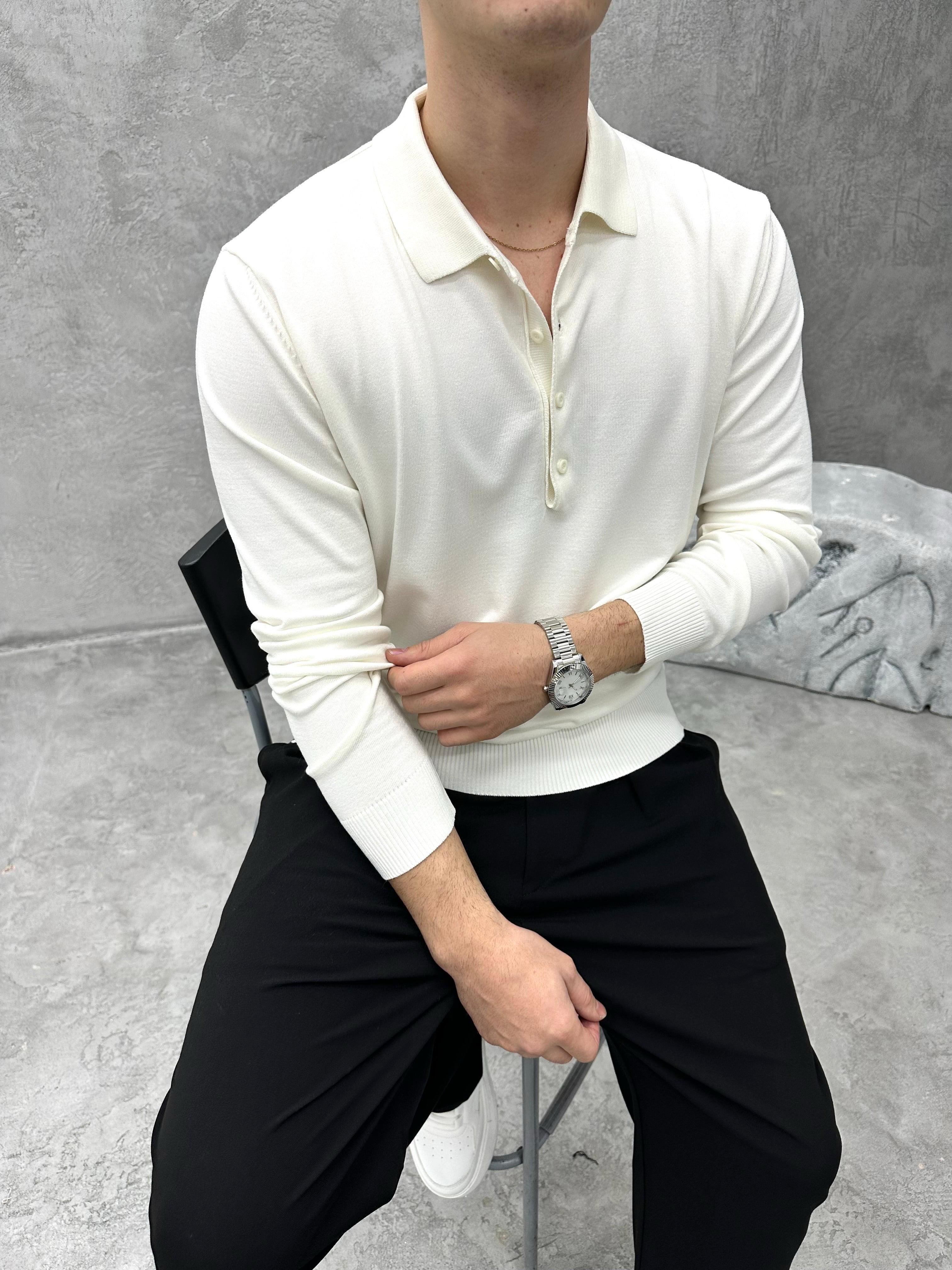 TR1024 OVERSIZE POLO YAKA TRİKO