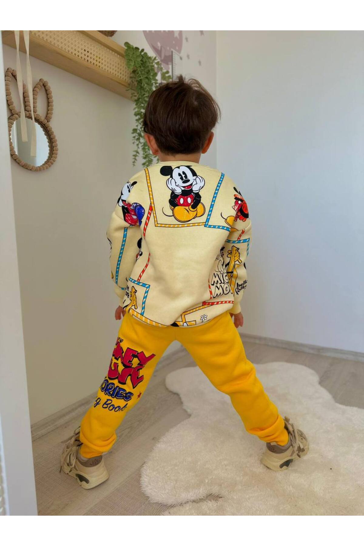 Erkek Çocuk Mickey Mouse Desenli Eşofman Takımı Alt Üst Takım