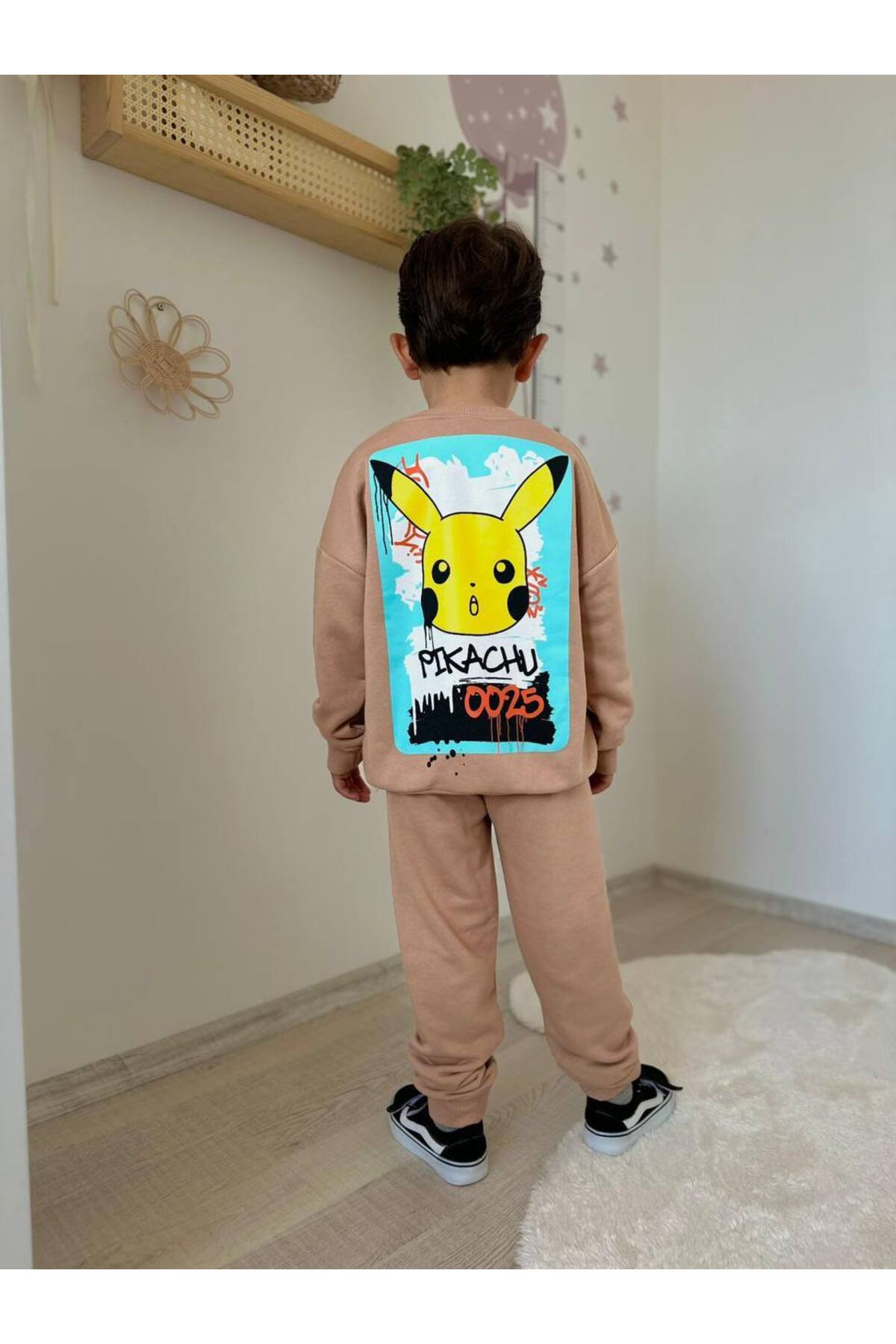 Erkek Çocuk Pokemon Desenli Eşofman Takımı Alt Üst Takım