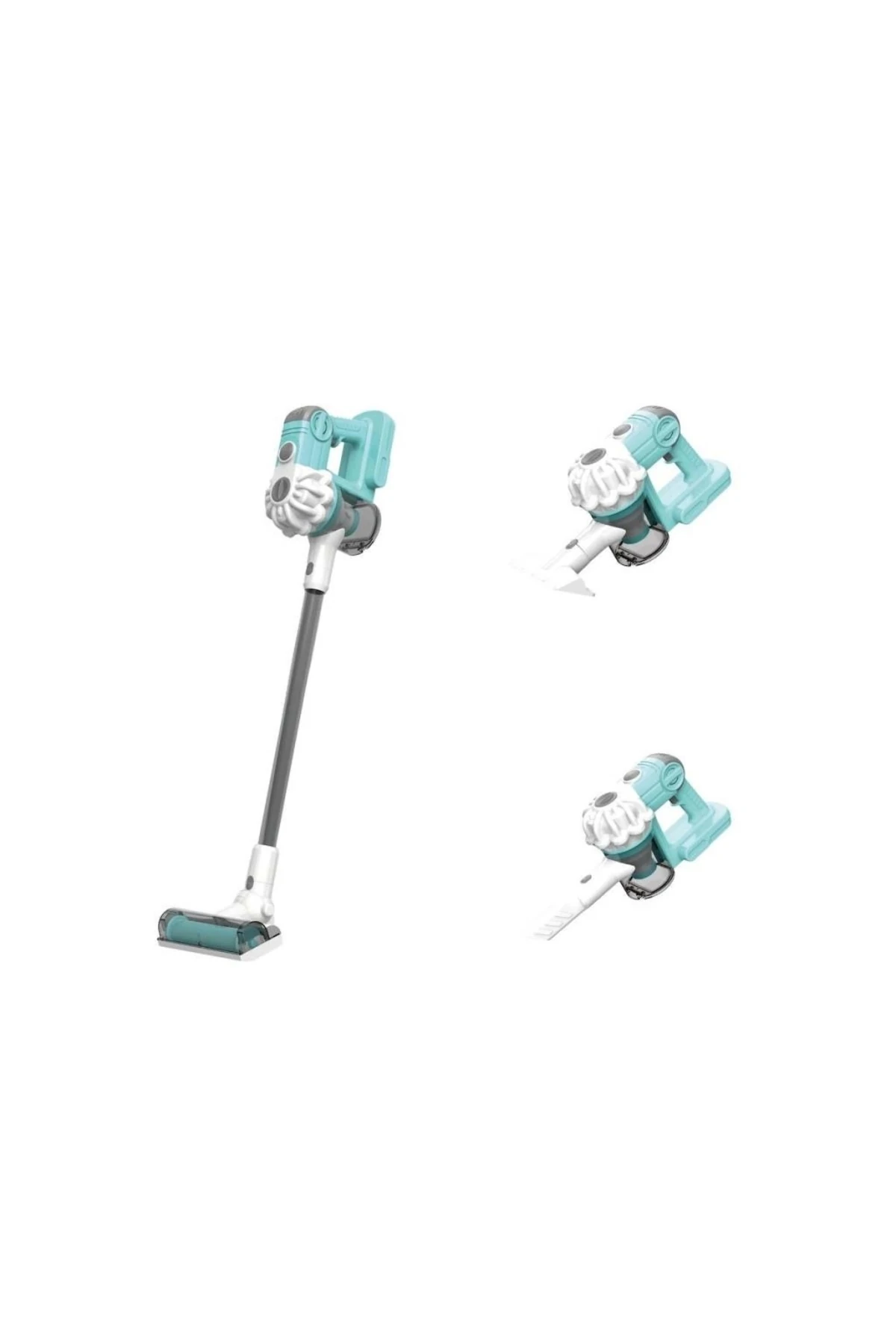 LS8807Q Vardem Dikey Elektrik Süpürgesi Kapalı Kutu Yeşil-Gri 3 in1