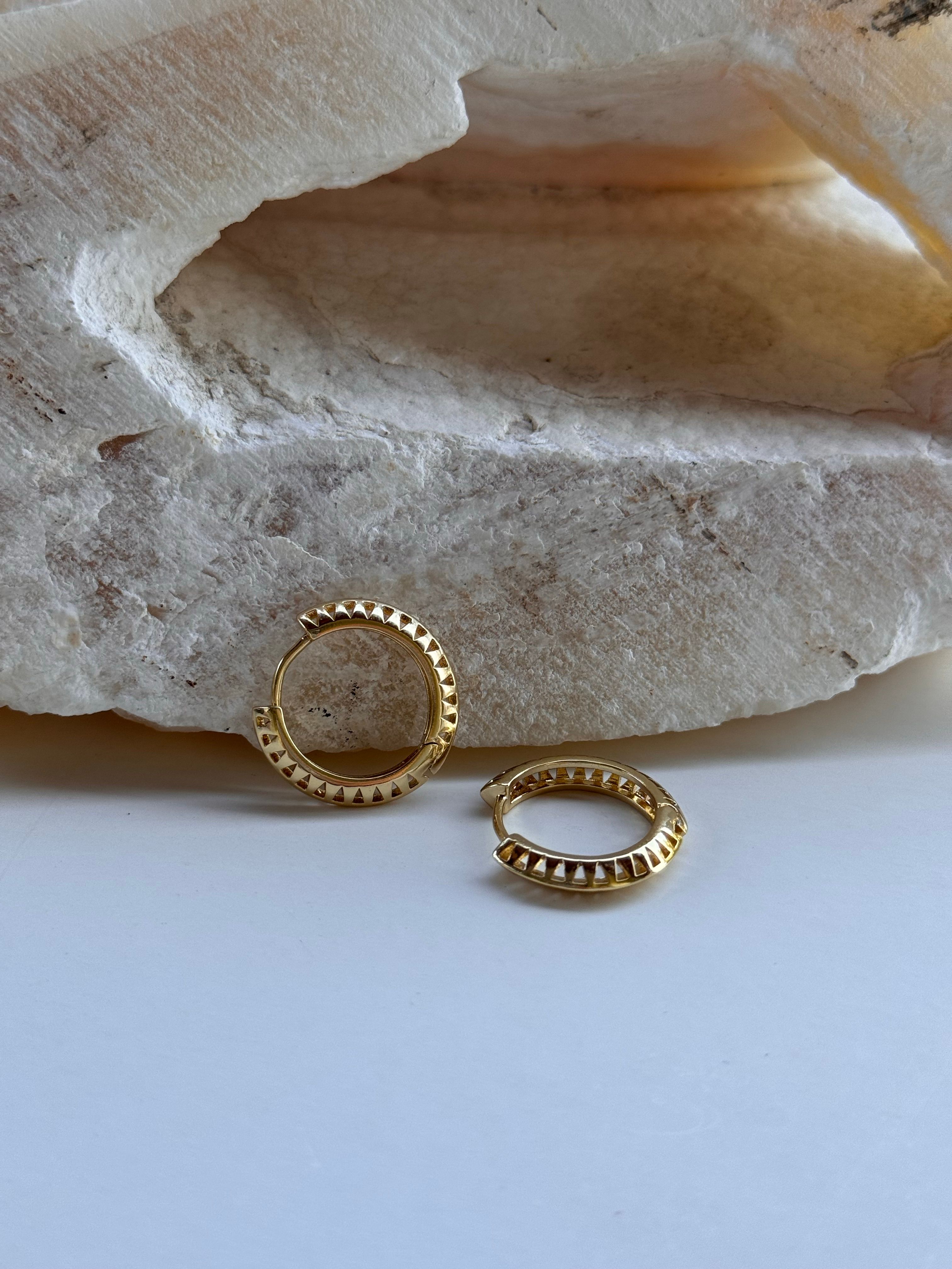Akşin Gold Küpe