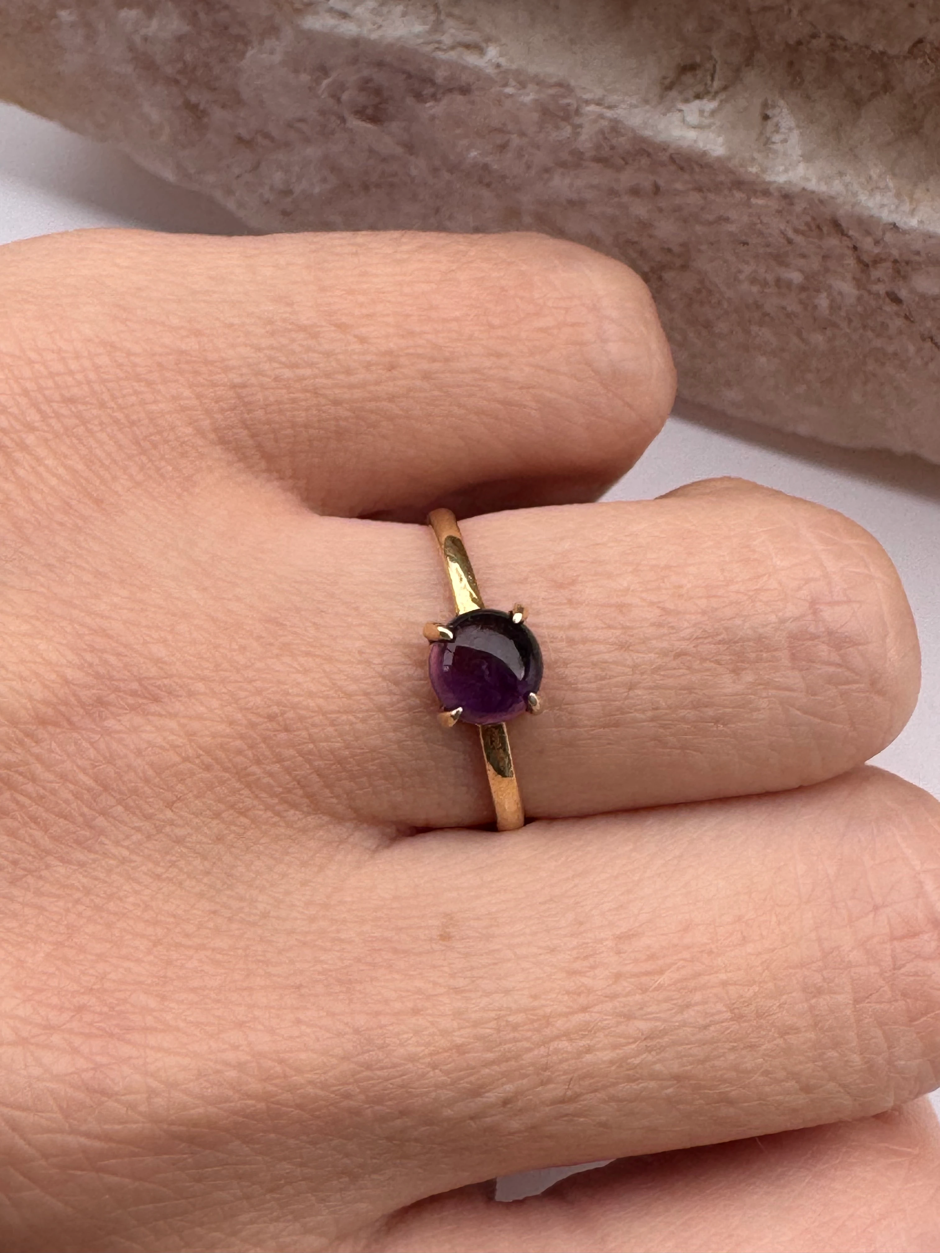 Ametist Gümüş Yüzük