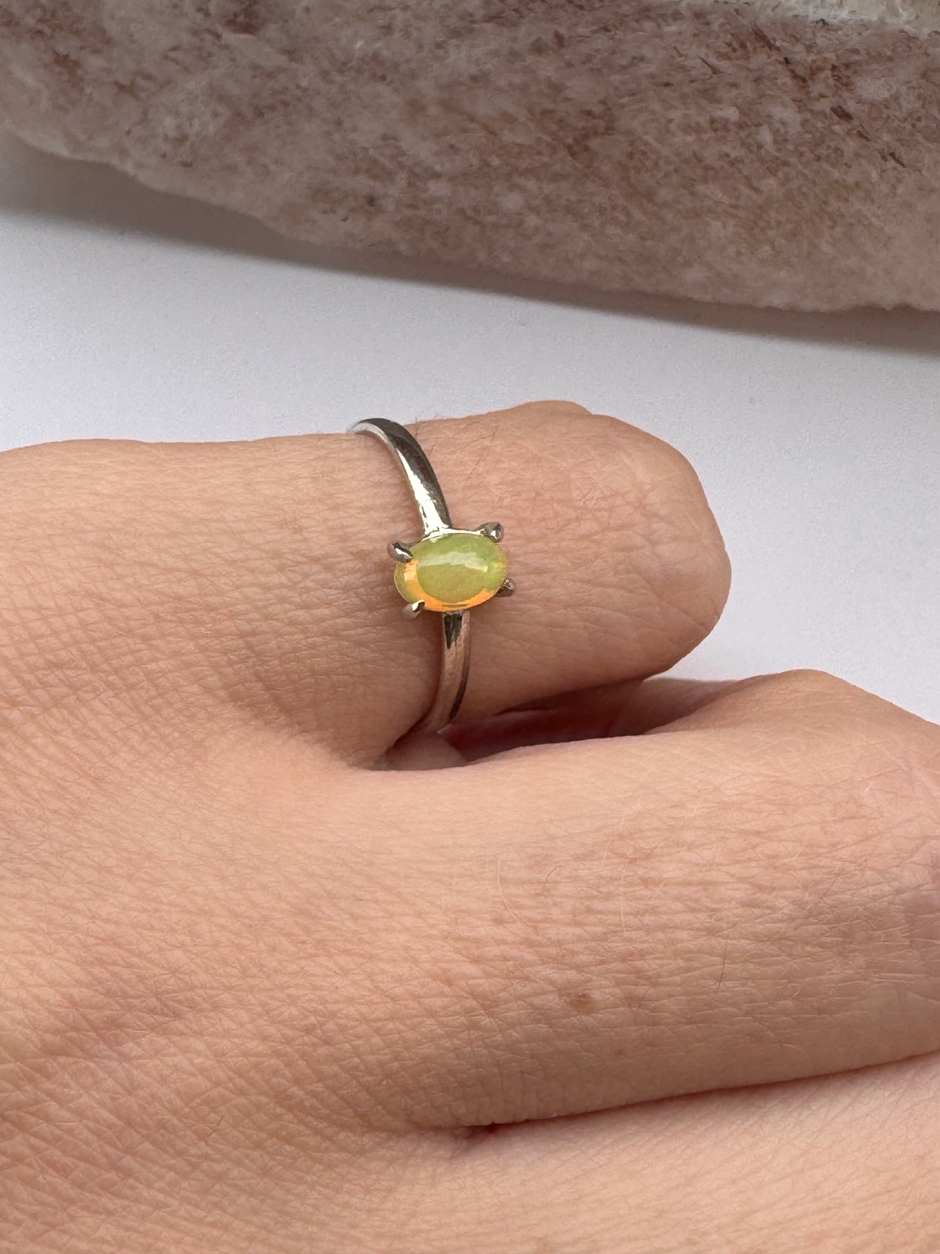 Opal Gümüş Yüzük