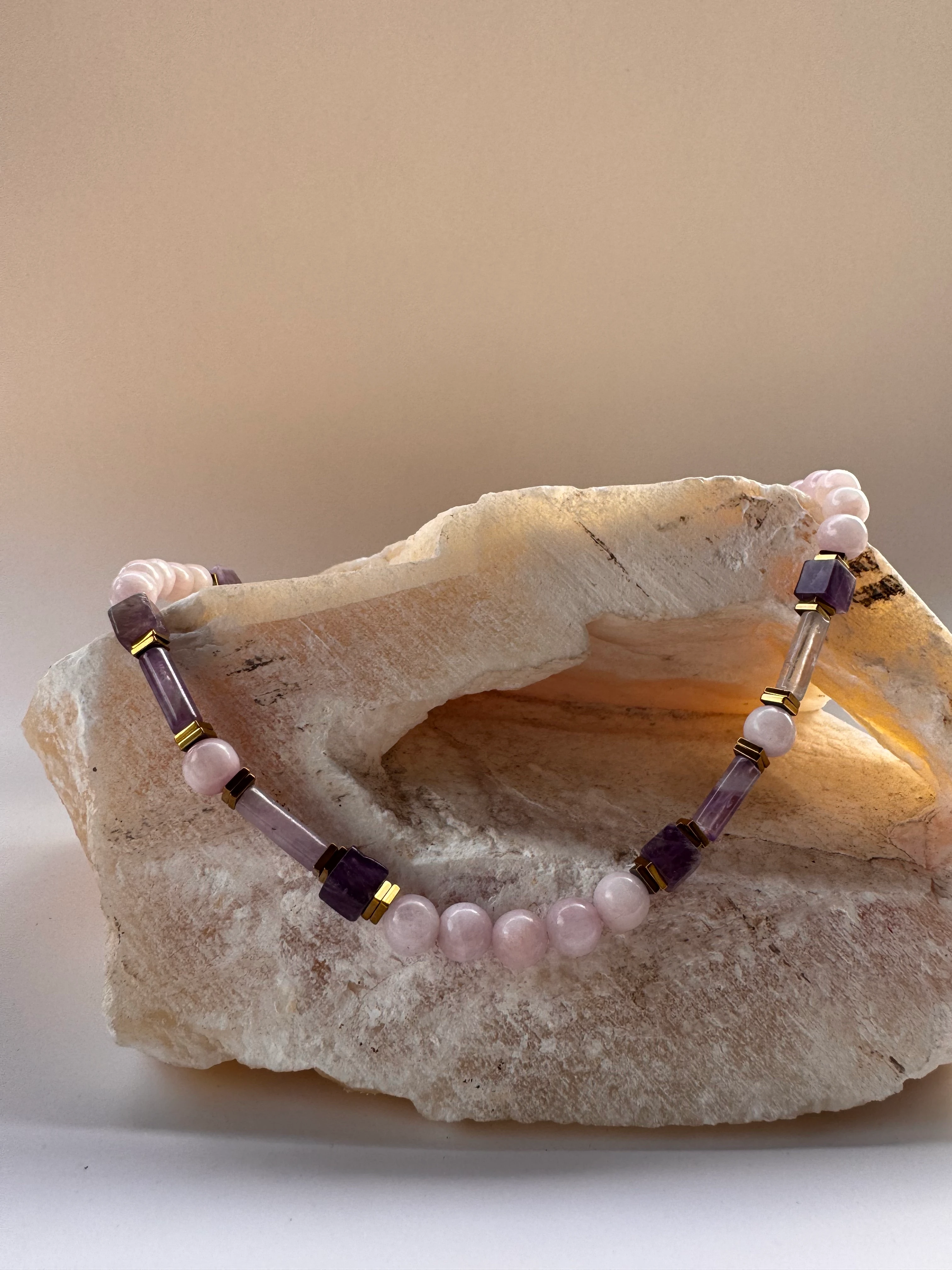 Ametist, Aşk Taşı( Duygusal denge ve Korunma)Tasarım Kolye