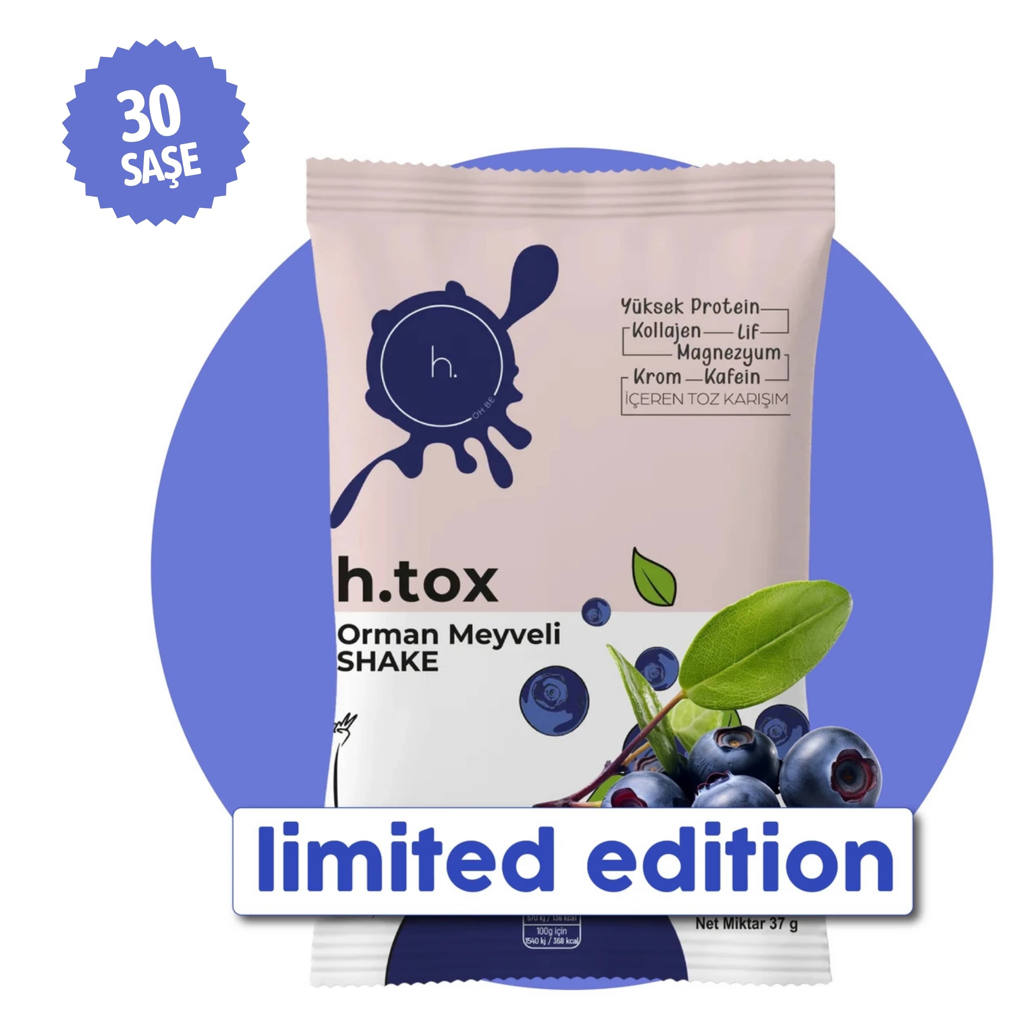 hitox limited edition orman meyve aromalı öğün tozu (30 saşe/30 öğünlük)