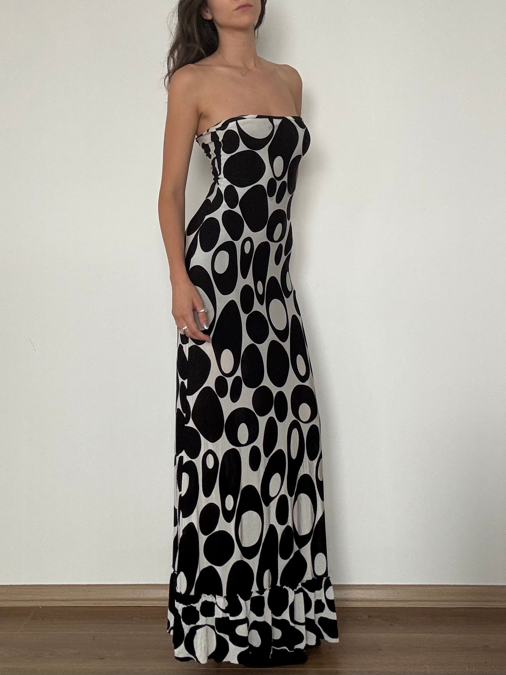 Straplez Maxi Elbise 