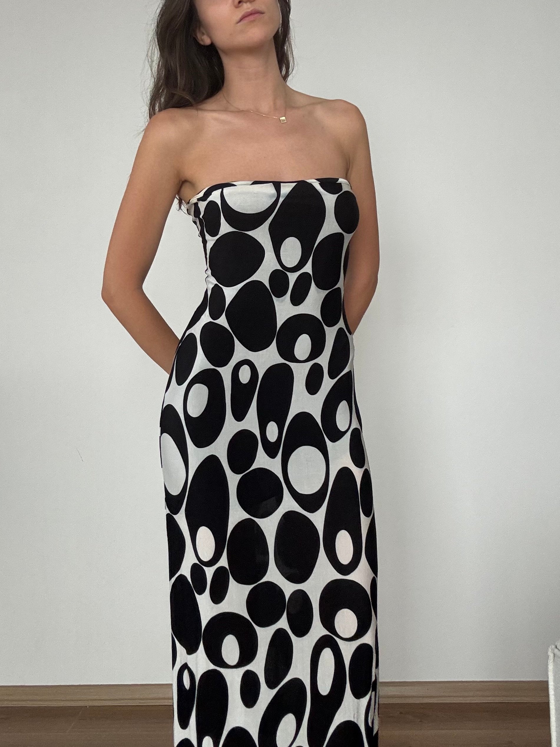 Straplez Maxi Elbise 
