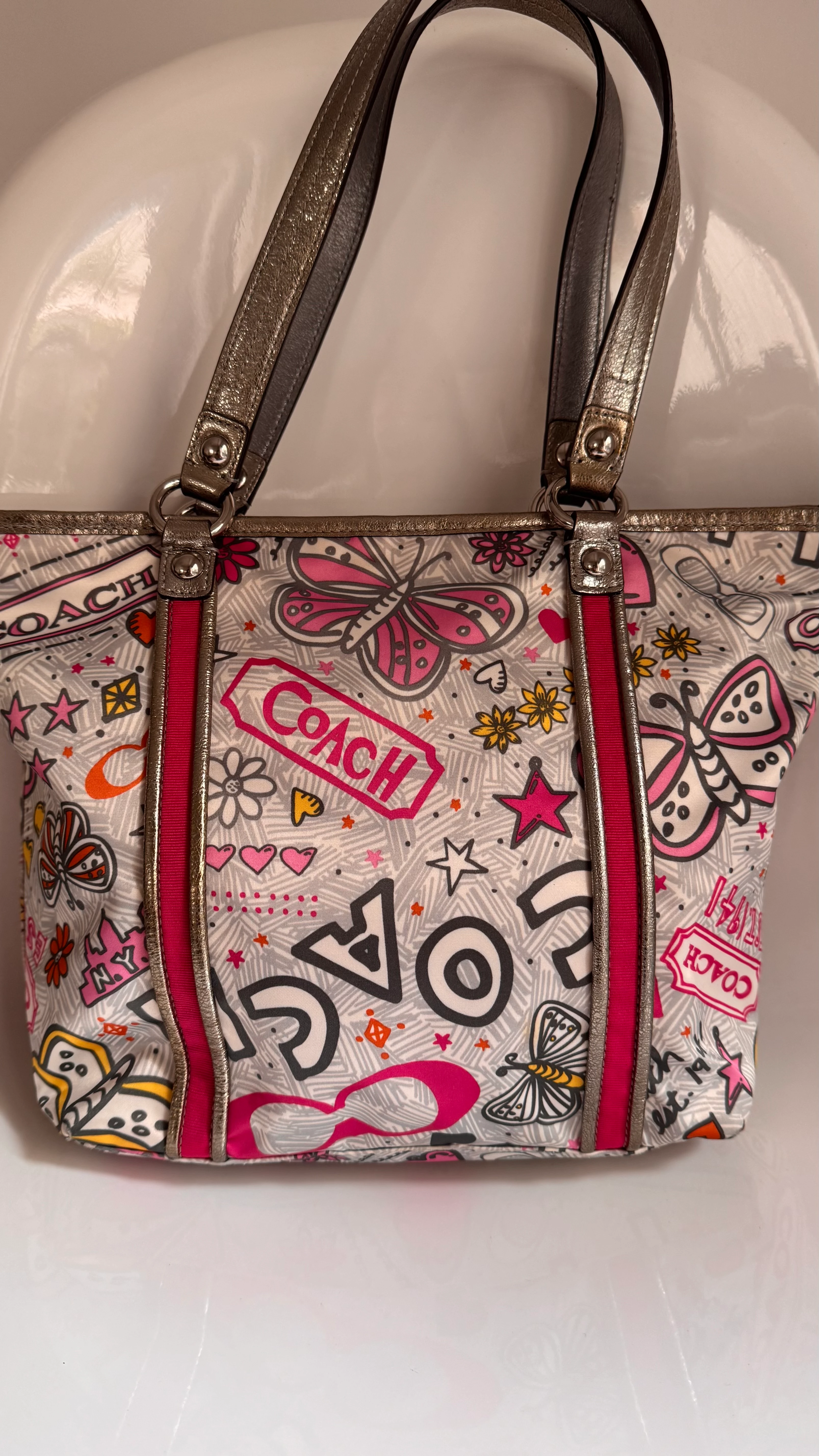 Coach Poppy Bandana Butterfly Çanta 