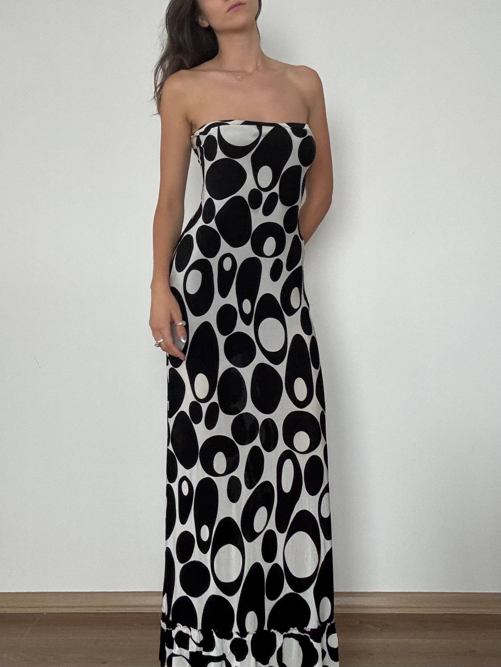 Straplez Maxi Elbise 