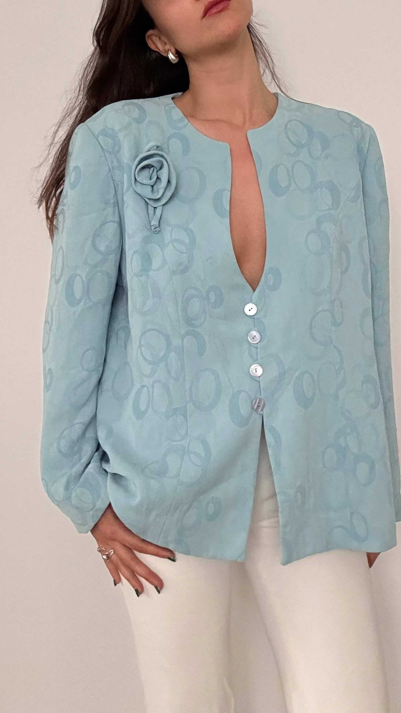 Gül Detaylı Blazer 