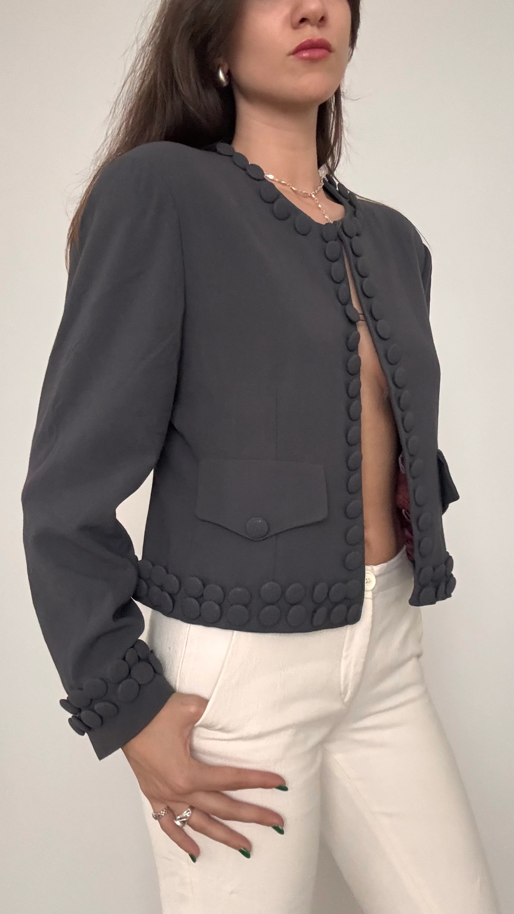 Düğme Detaylı Ceket 