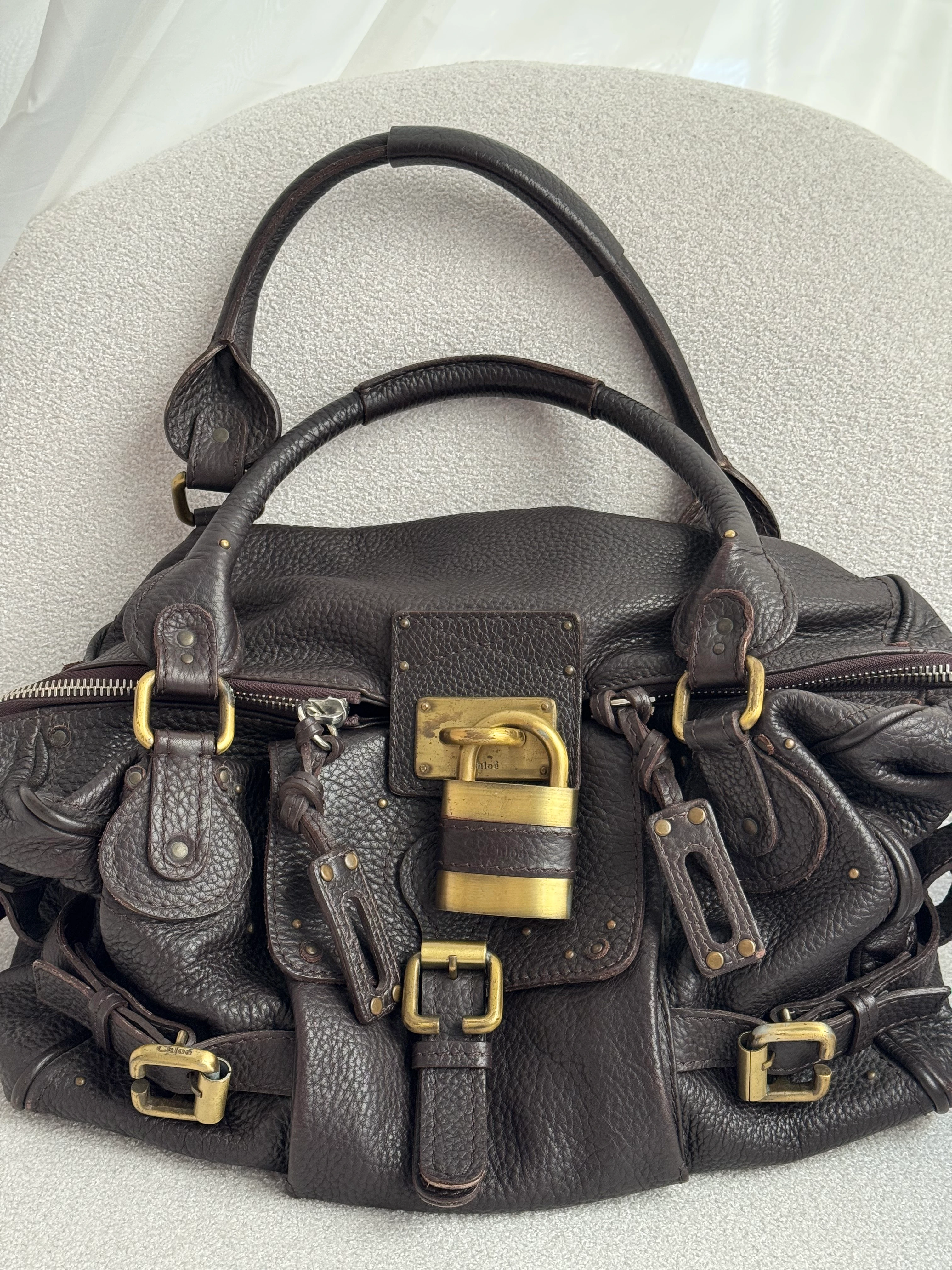 Chloe Kahverengi Paddington Çanta 