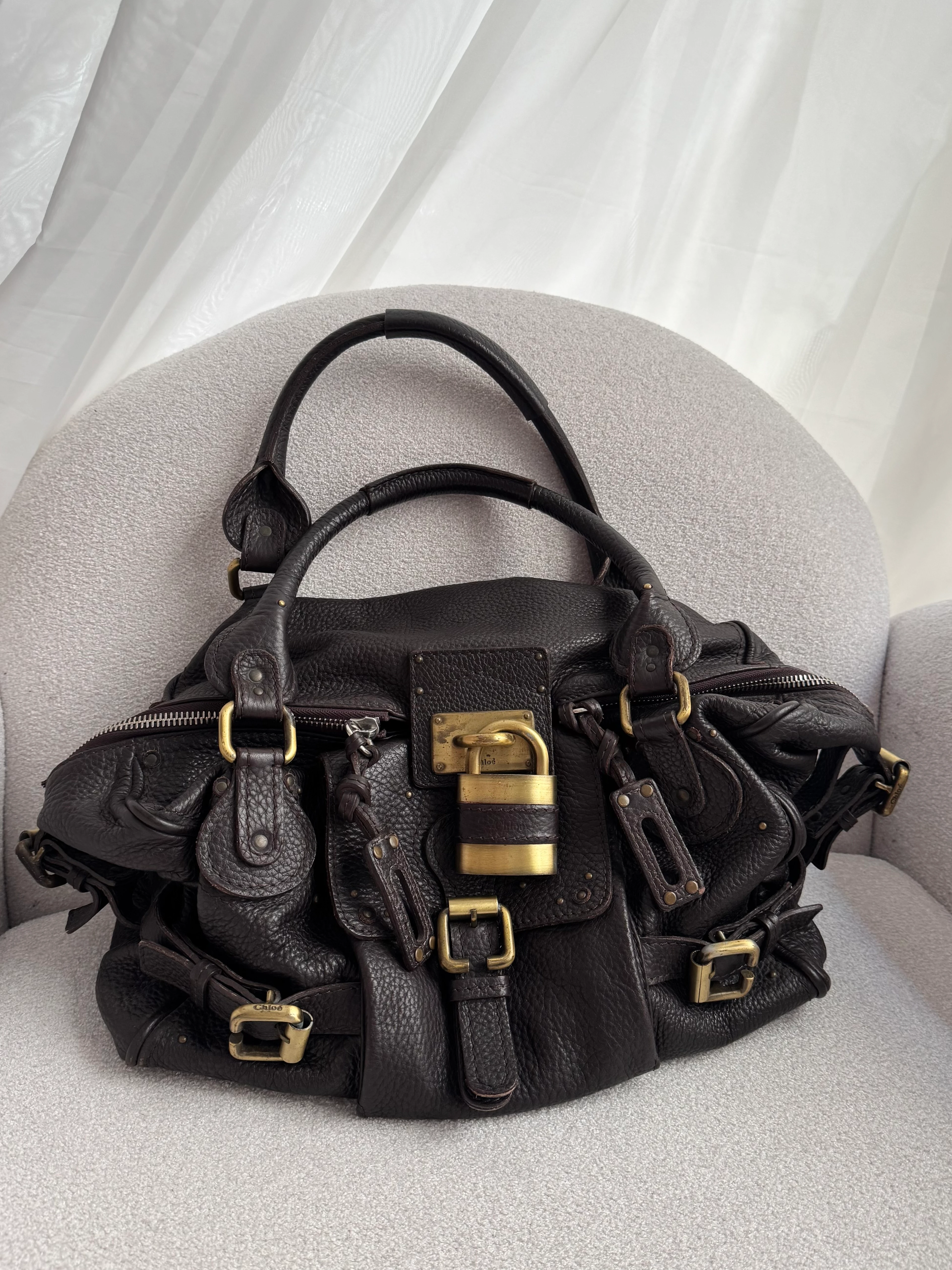 Chloe Kahverengi Paddington Çanta 