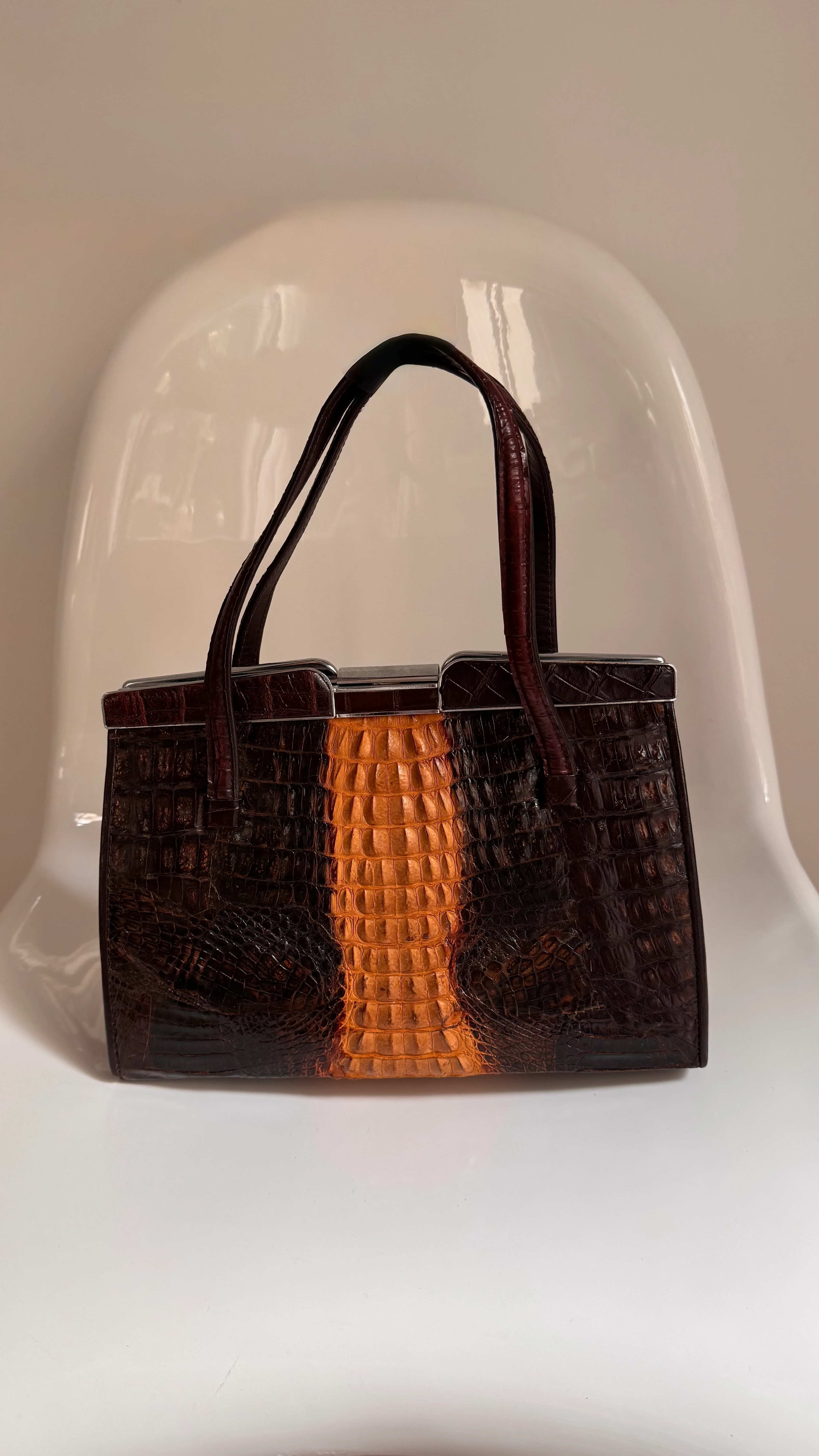 Vintage Crocodile Çanta 