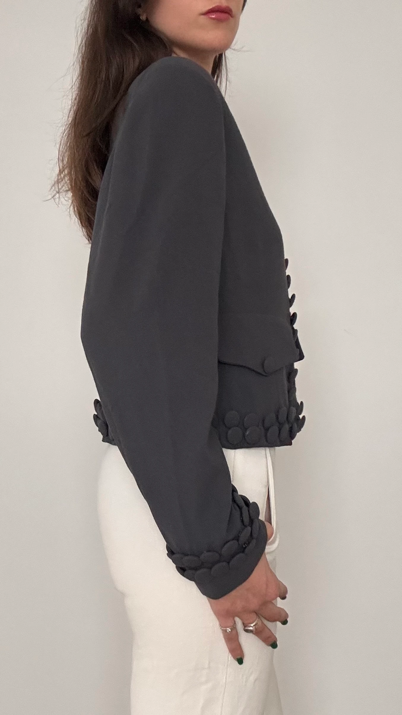 Düğme Detaylı Ceket 