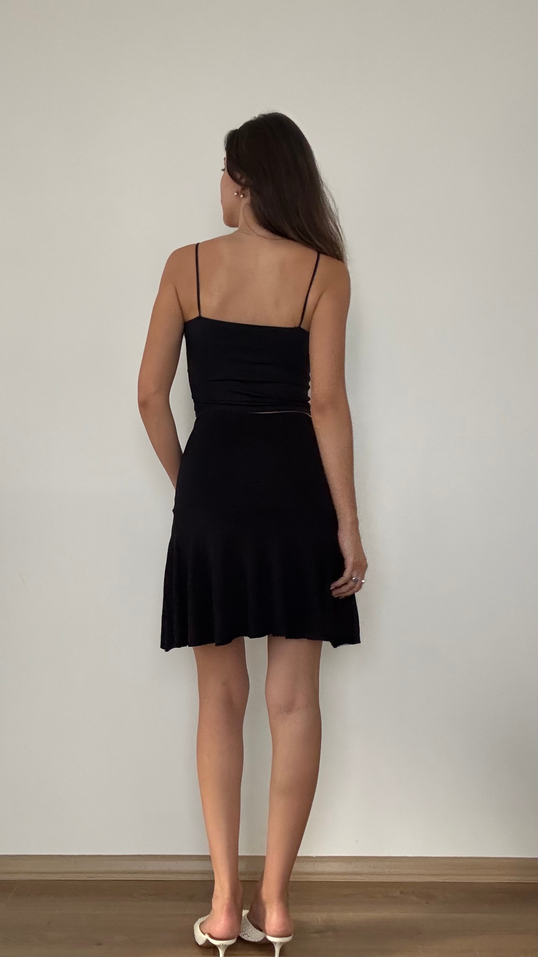 Gümüş Tokalı Mini Etek 