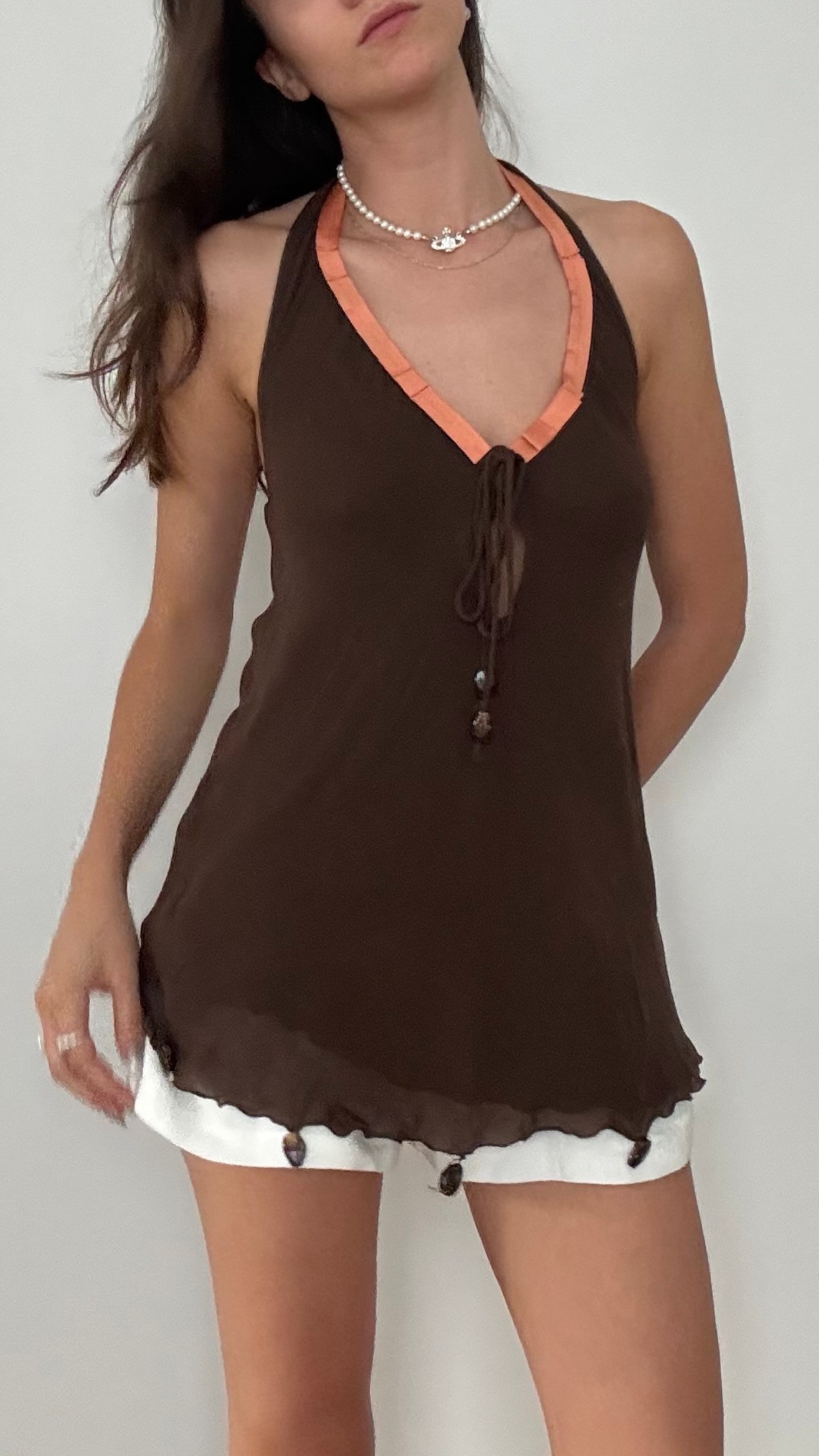 Bağcık Detaylı Bluz 